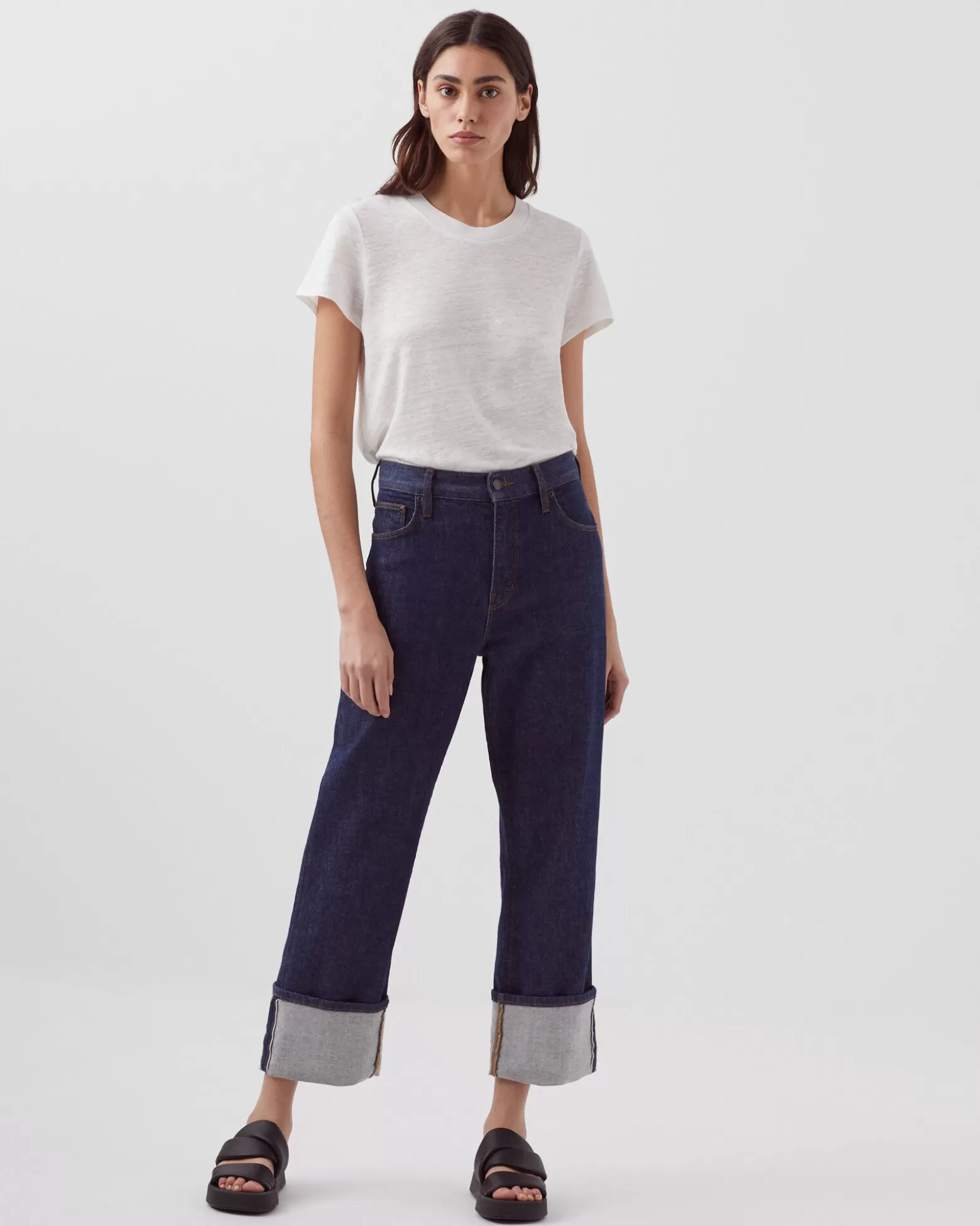 Jeans | Comptoir des Cotonniers Ava - Jean Straight Selvedge 4287 Denim_Brut