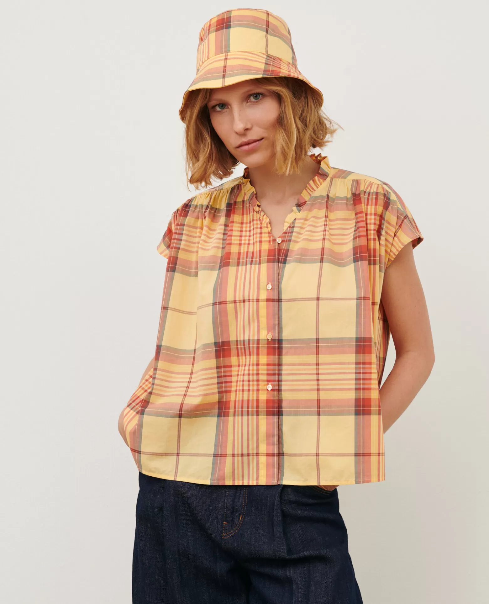 Blouses & Chemises | Comptoir des Cotonniers Blouse En Coton 0241 Orange