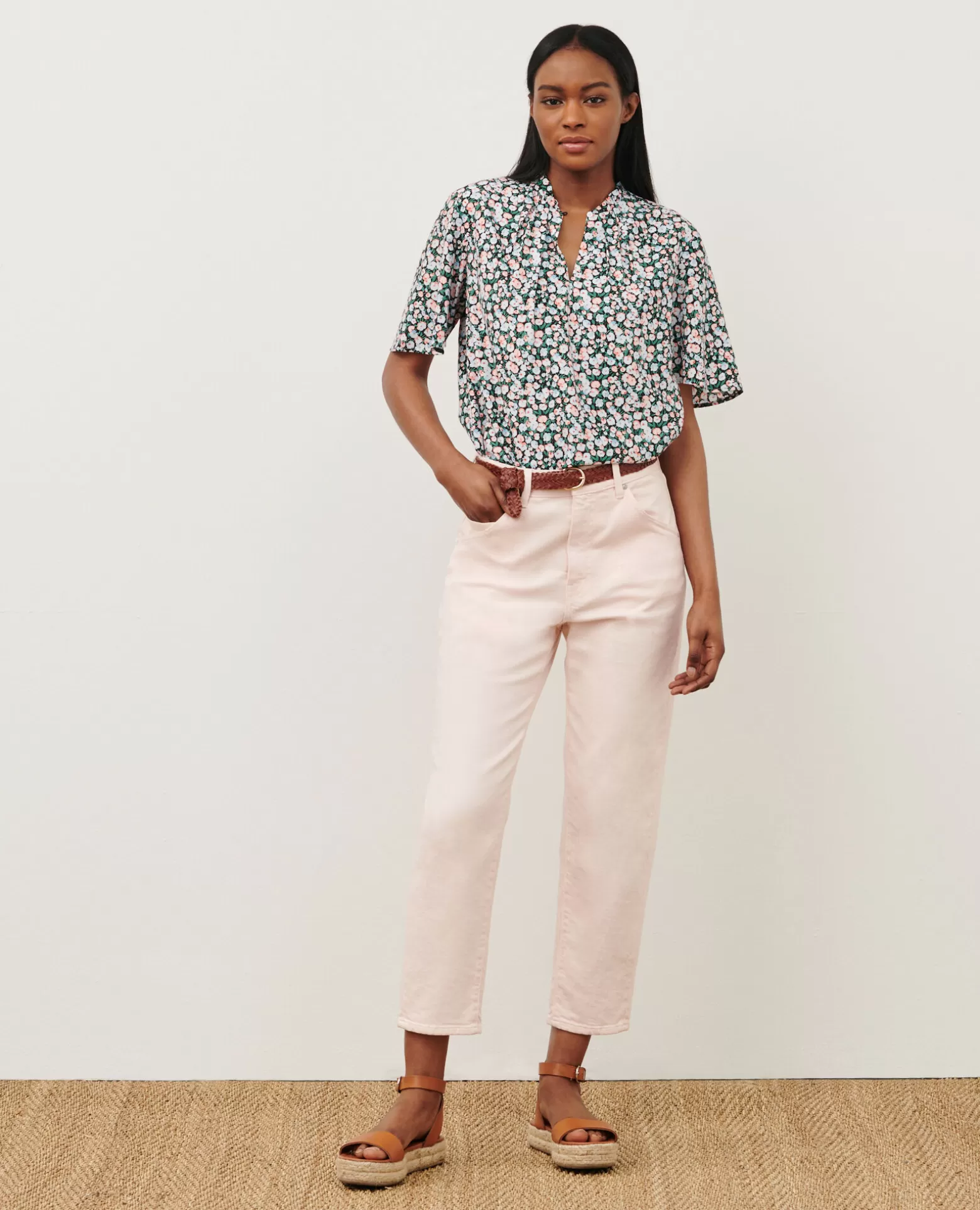Blouses & Chemises | Comptoir des Cotonniers Blouse Imprimee 7300D 119 Print Blue