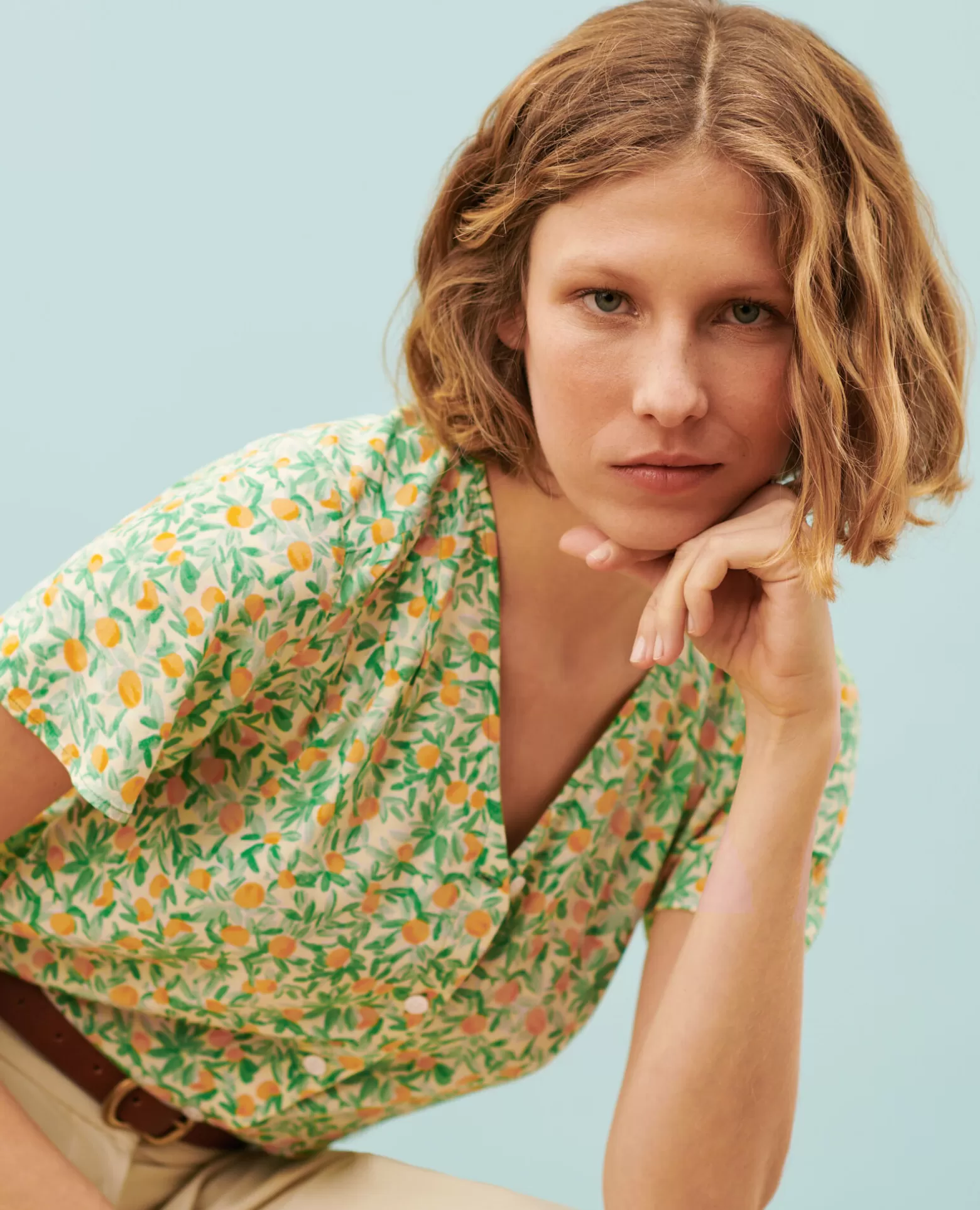 Blouses & Chemises | Comptoir des Cotonniers Blouse Imprimee Fluide 0420 Zest Yellow