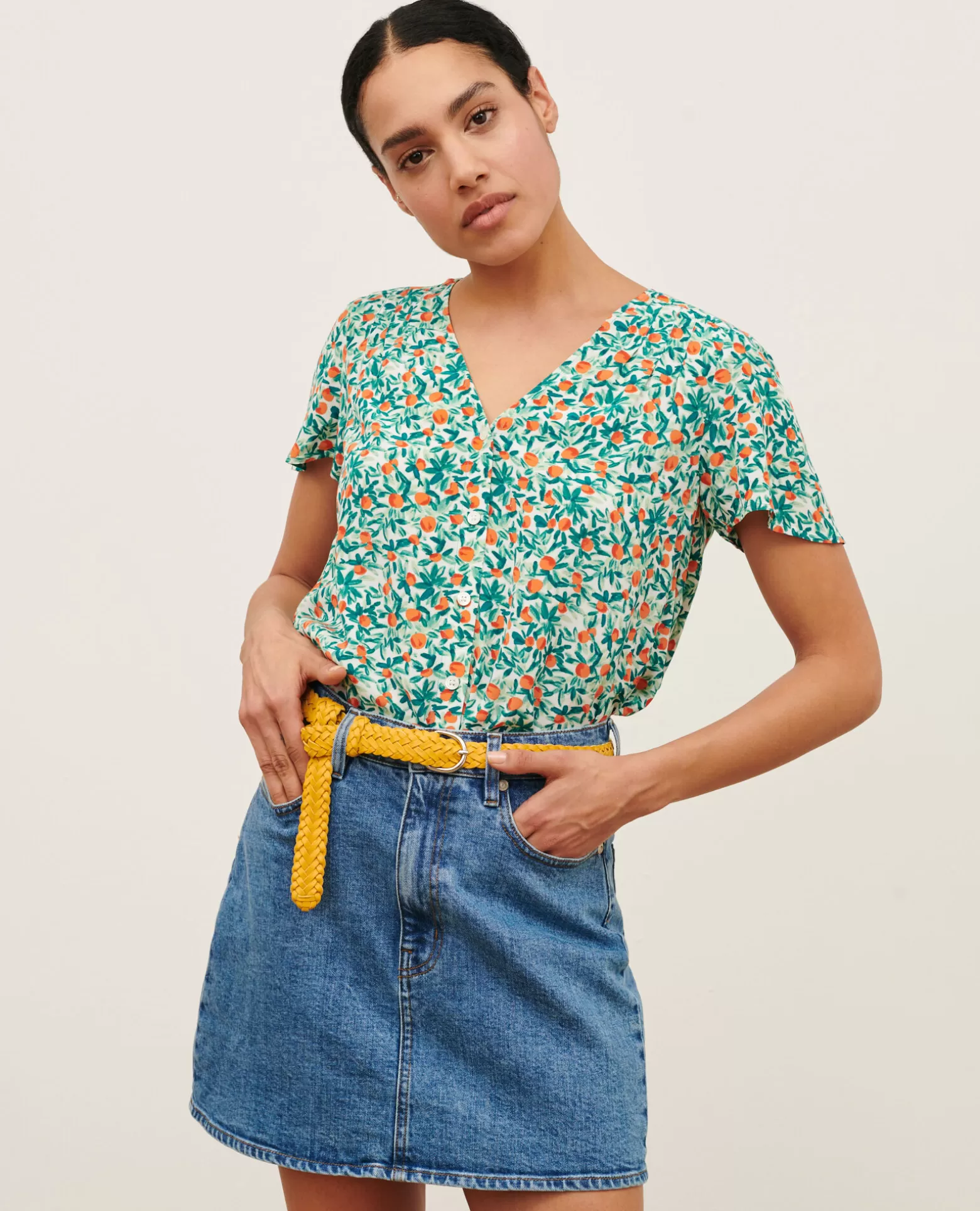 Blouses & Chemises | Comptoir des Cotonniers Blouse Imprimee Fluide 0221 Zest White