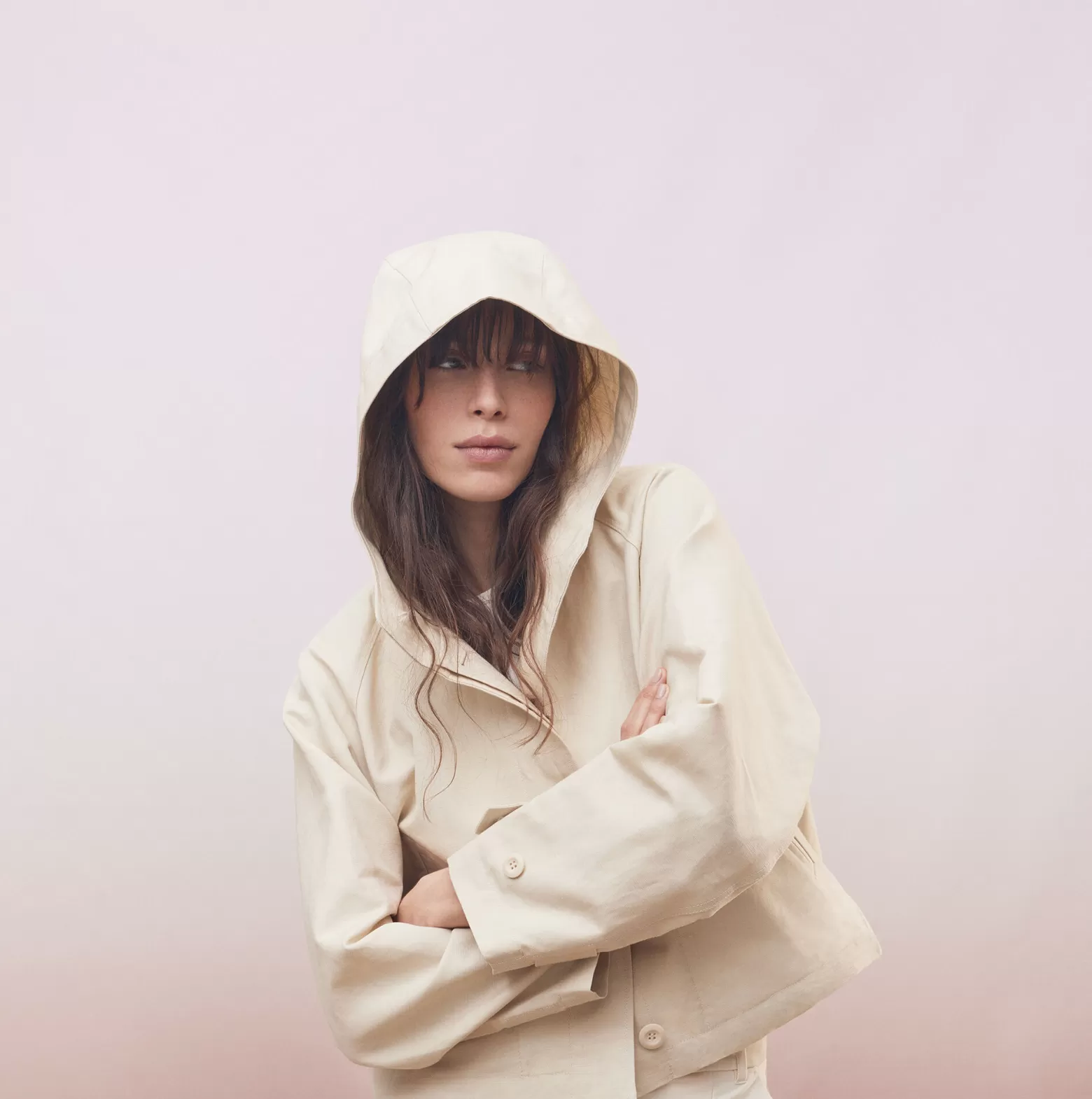 Vestes & Trenchs | Comptoir des Cotonniers Blouson En Lin Melange 0300 Castle Wall