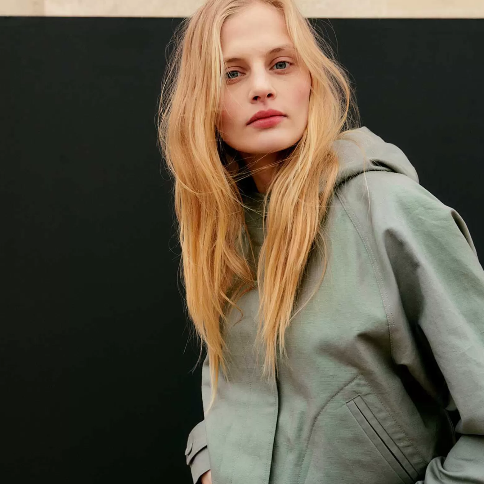 Vestes & Trenchs | Comptoir des Cotonniers Blouson En Lin Melange 0560 Vetiver
