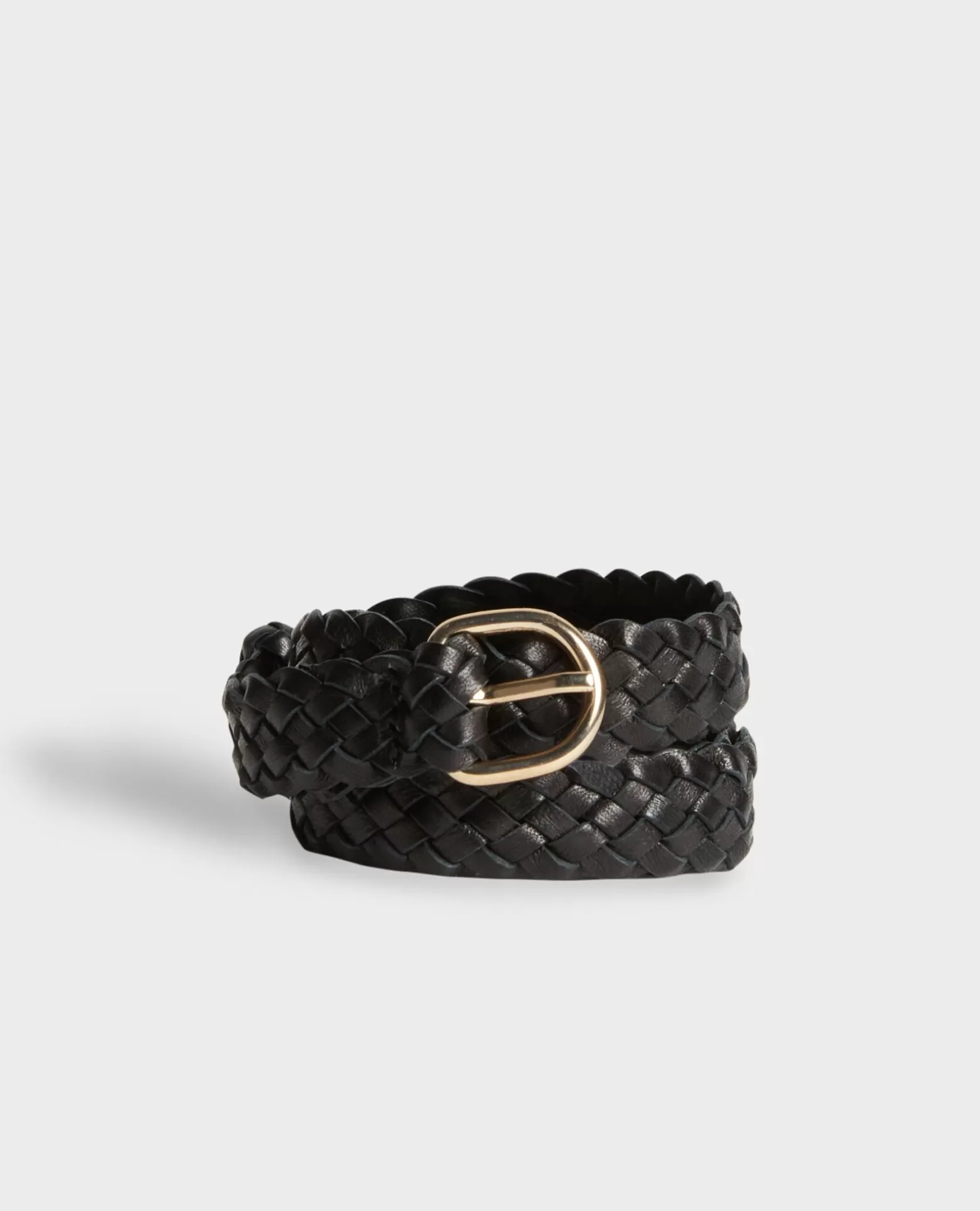 Ceintures | Comptoir des Cotonniers Ceinture Fine En Cuir 09 Black