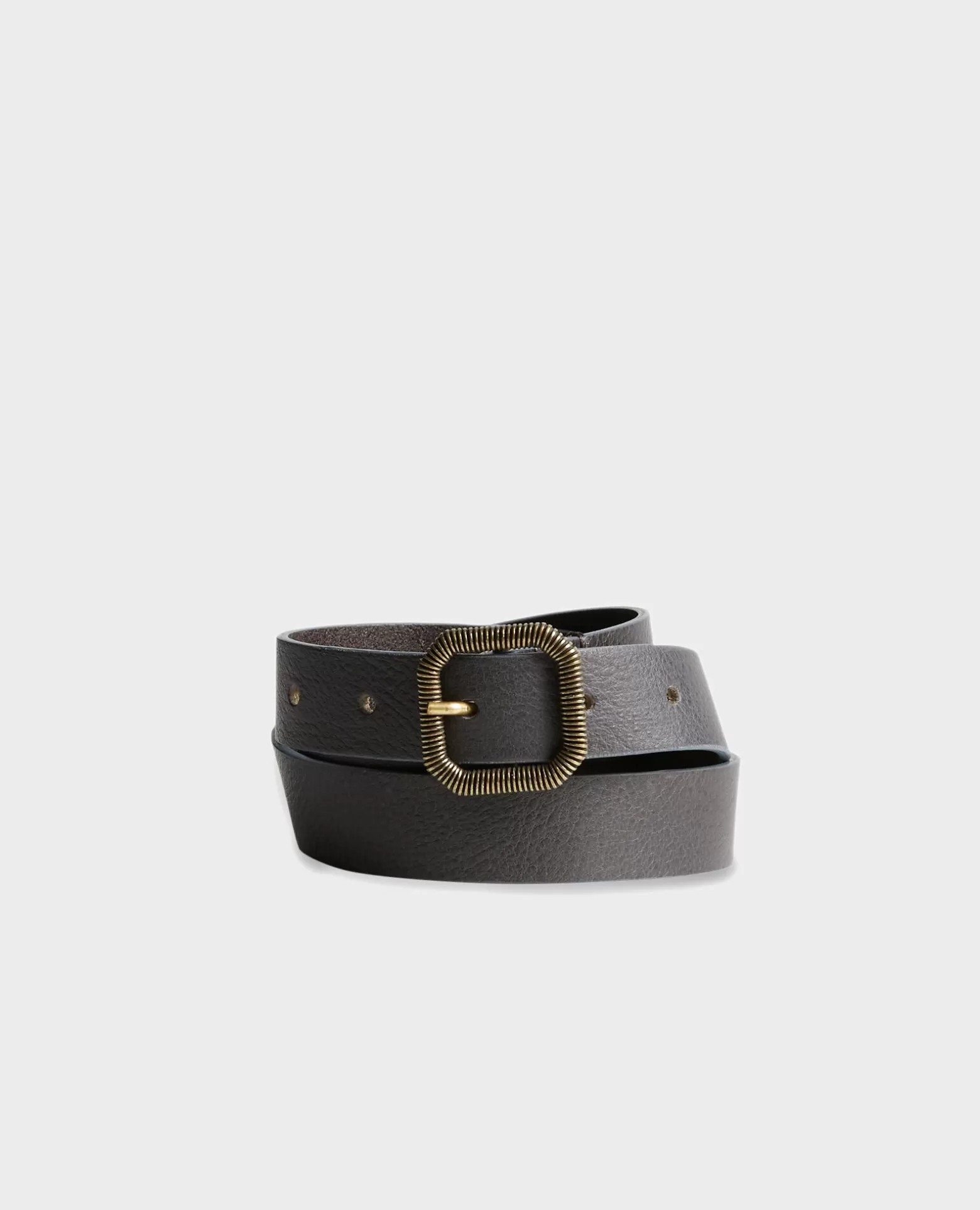Ceintures | Comptoir des Cotonniers Ceinture Fine En Cuir 8879 58 Darkgreen