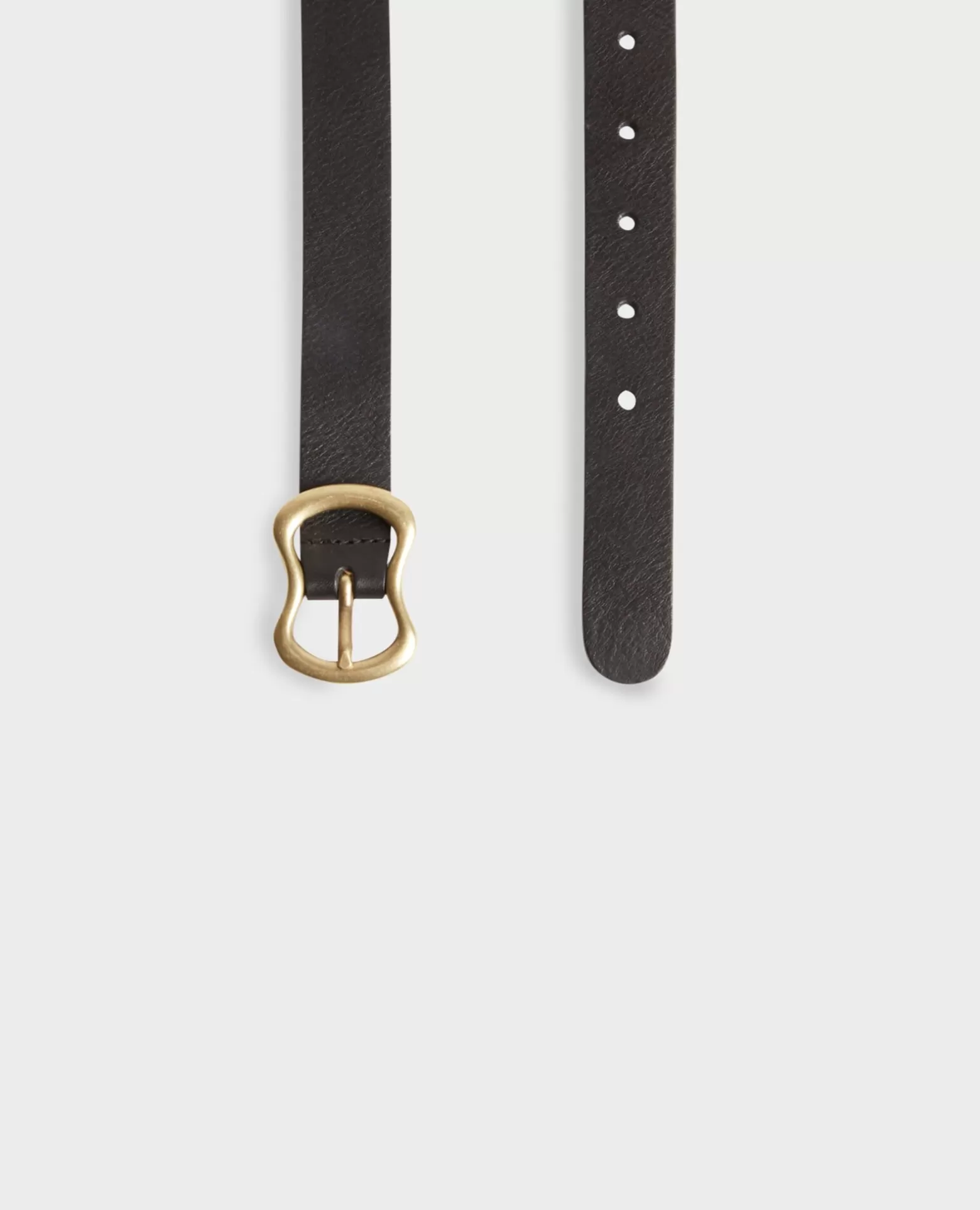 Ceintures | Comptoir des Cotonniers Ceinture Fine En Cuir 8853 09 Black