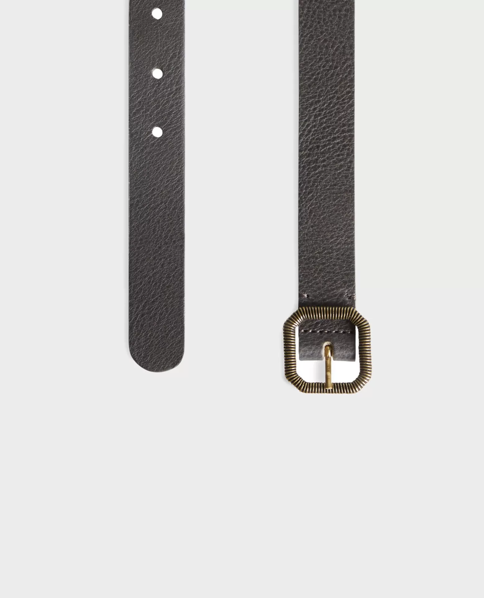 Ceintures | Comptoir des Cotonniers Ceinture Fine En Cuir 8879 58 Darkgreen