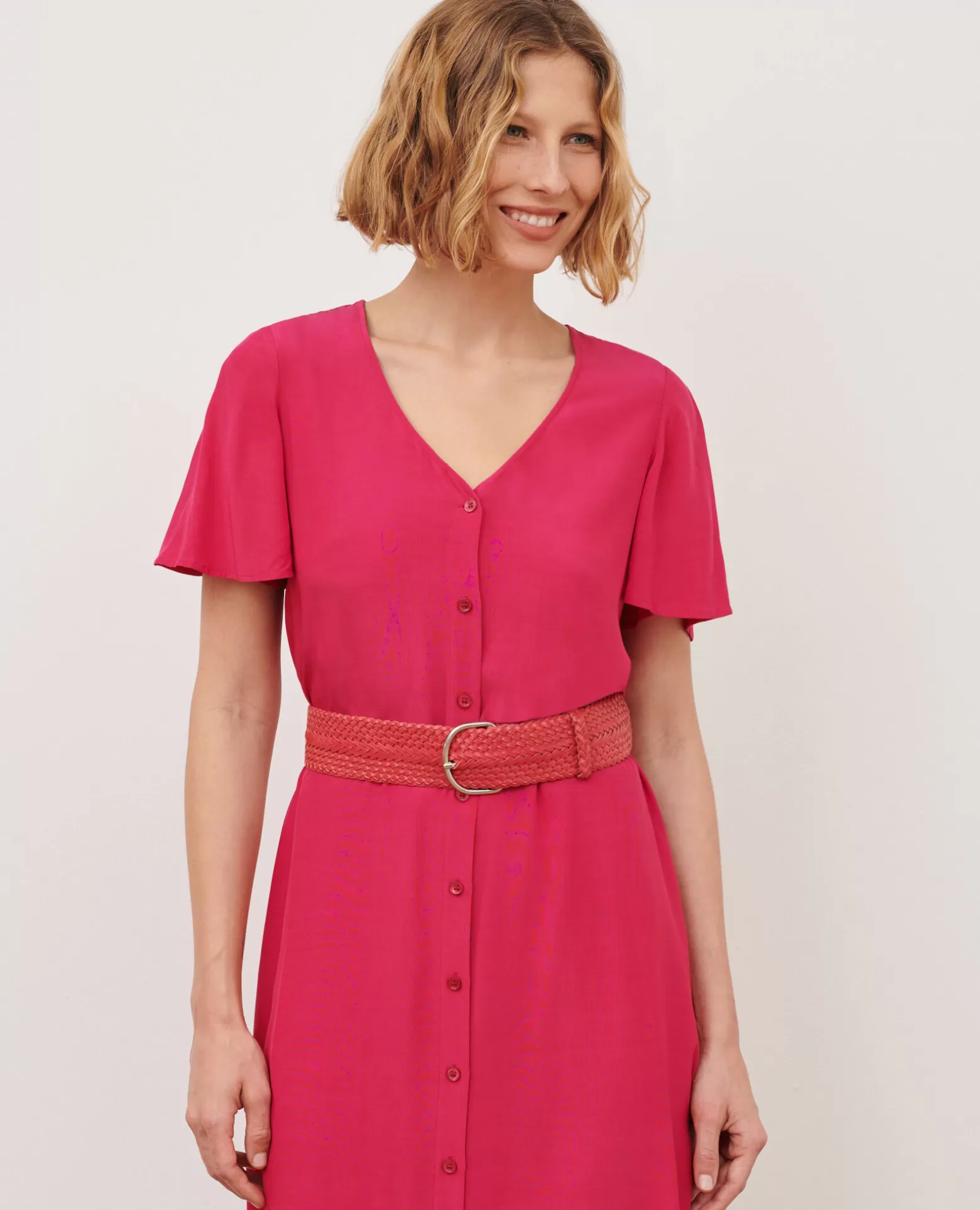 Ceintures | Comptoir des Cotonniers Ceinture Large Tressee En Cuir 0134 Spritz