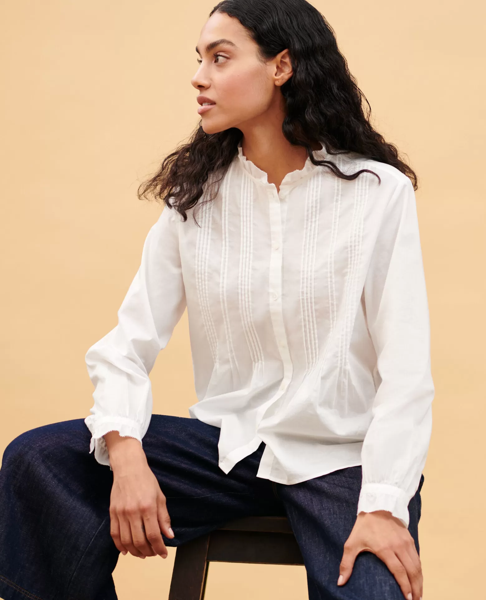 Blouses & Chemises | Comptoir des Cotonniers Chemise En Coton 4224 Gardenia