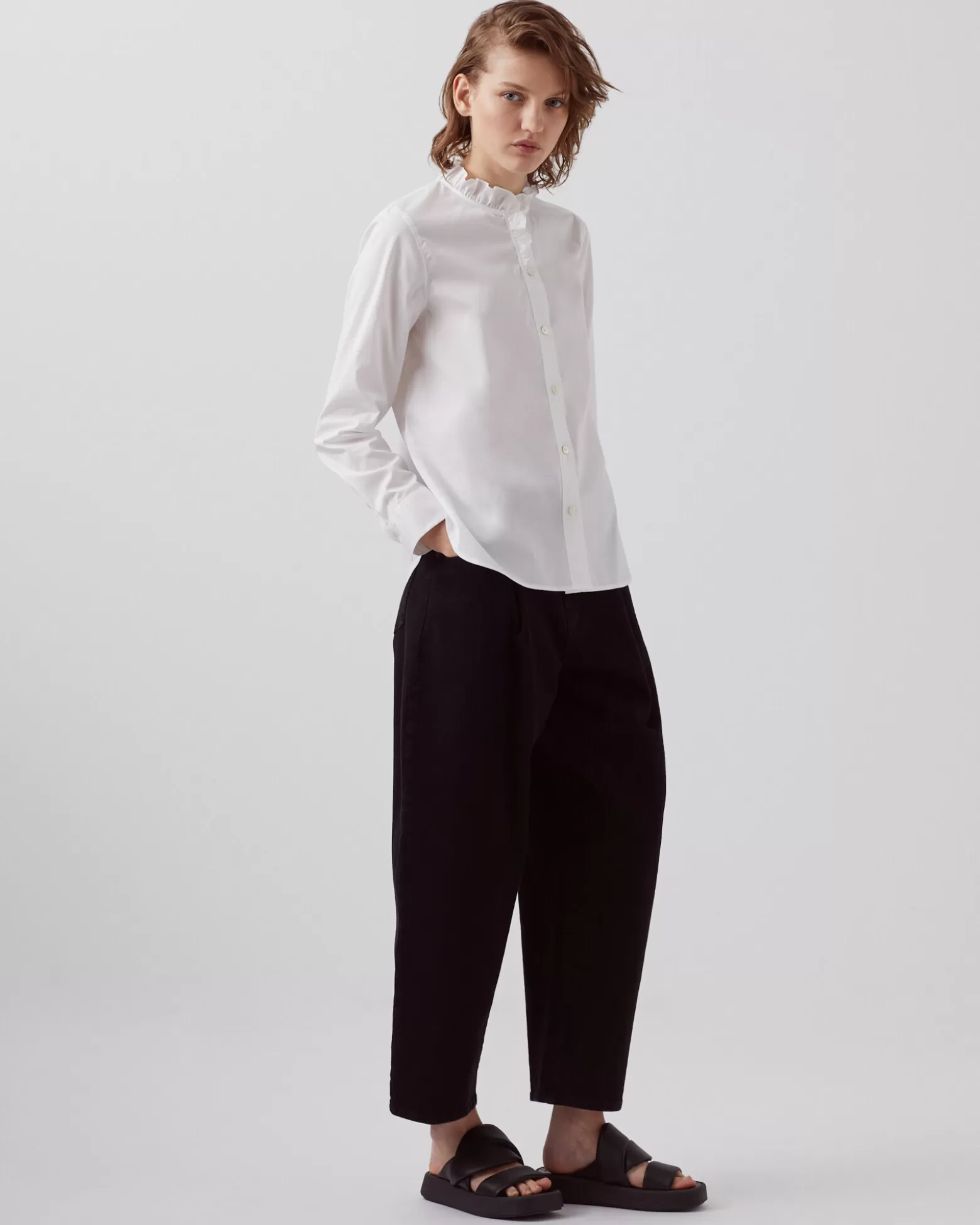 Blouses & Chemises | Comptoir des Cotonniers Chemise En Coton 4235 Optical White