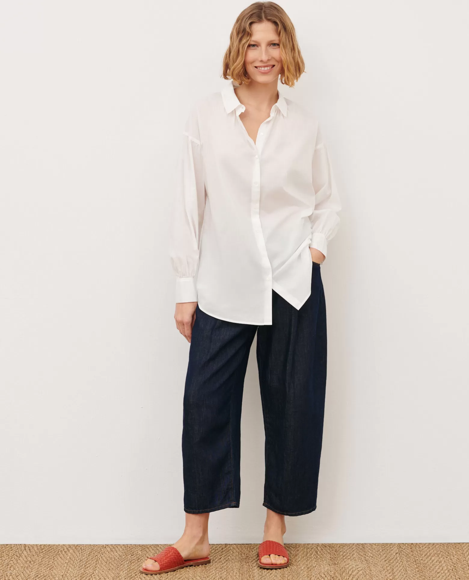 Blouses & Chemises | Comptoir des Cotonniers Chemise Tunique En Coton 0007 White