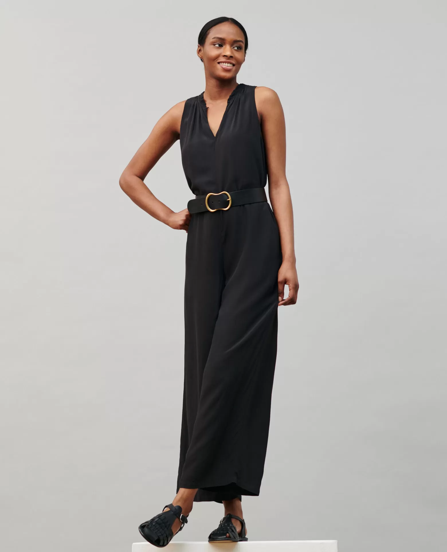 Pantalons | Comptoir des Cotonniers Combinaison Fluide 09 Black