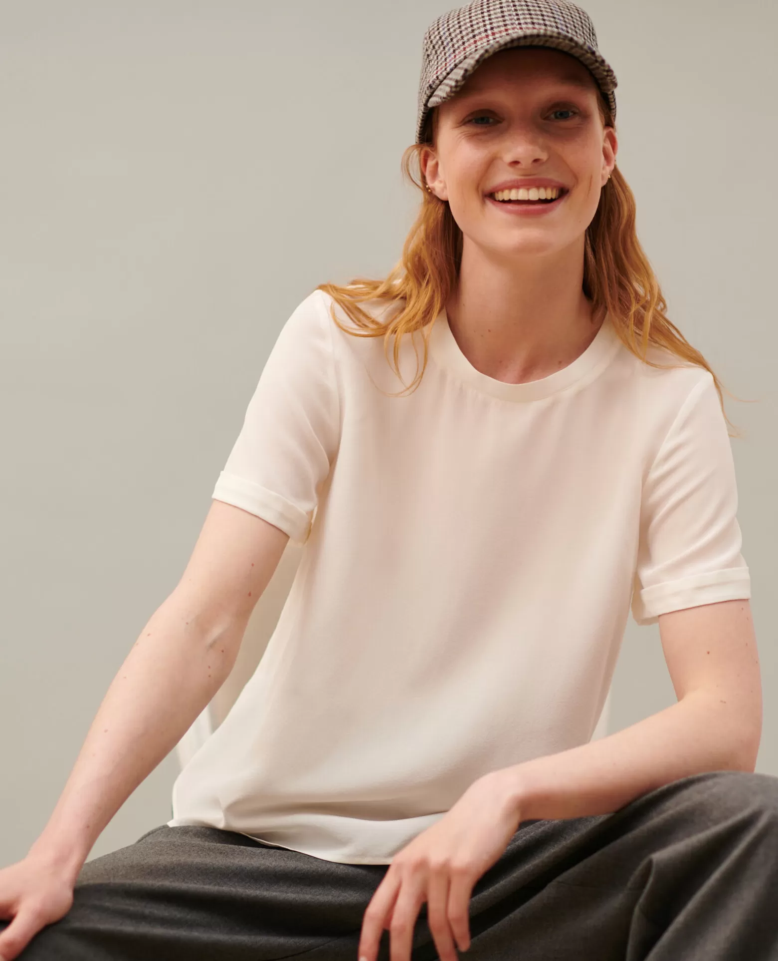 Tops | Comptoir des Cotonniers Corinne - T-Shirt En Soie 01 White