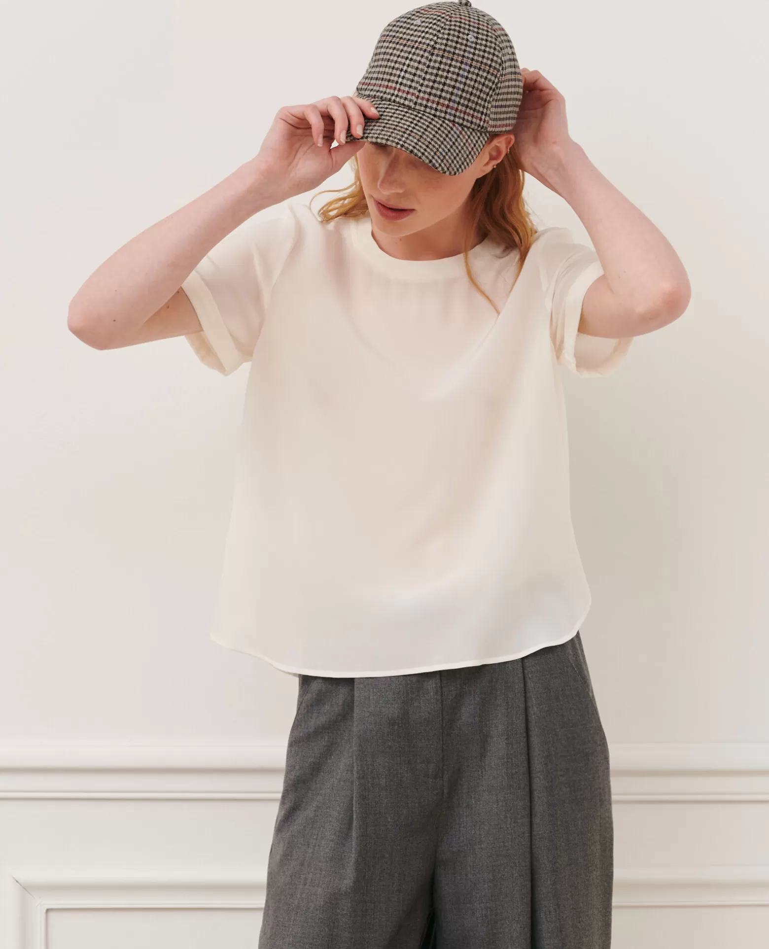 Tops | Comptoir des Cotonniers Corinne - T-Shirt En Soie 01 White