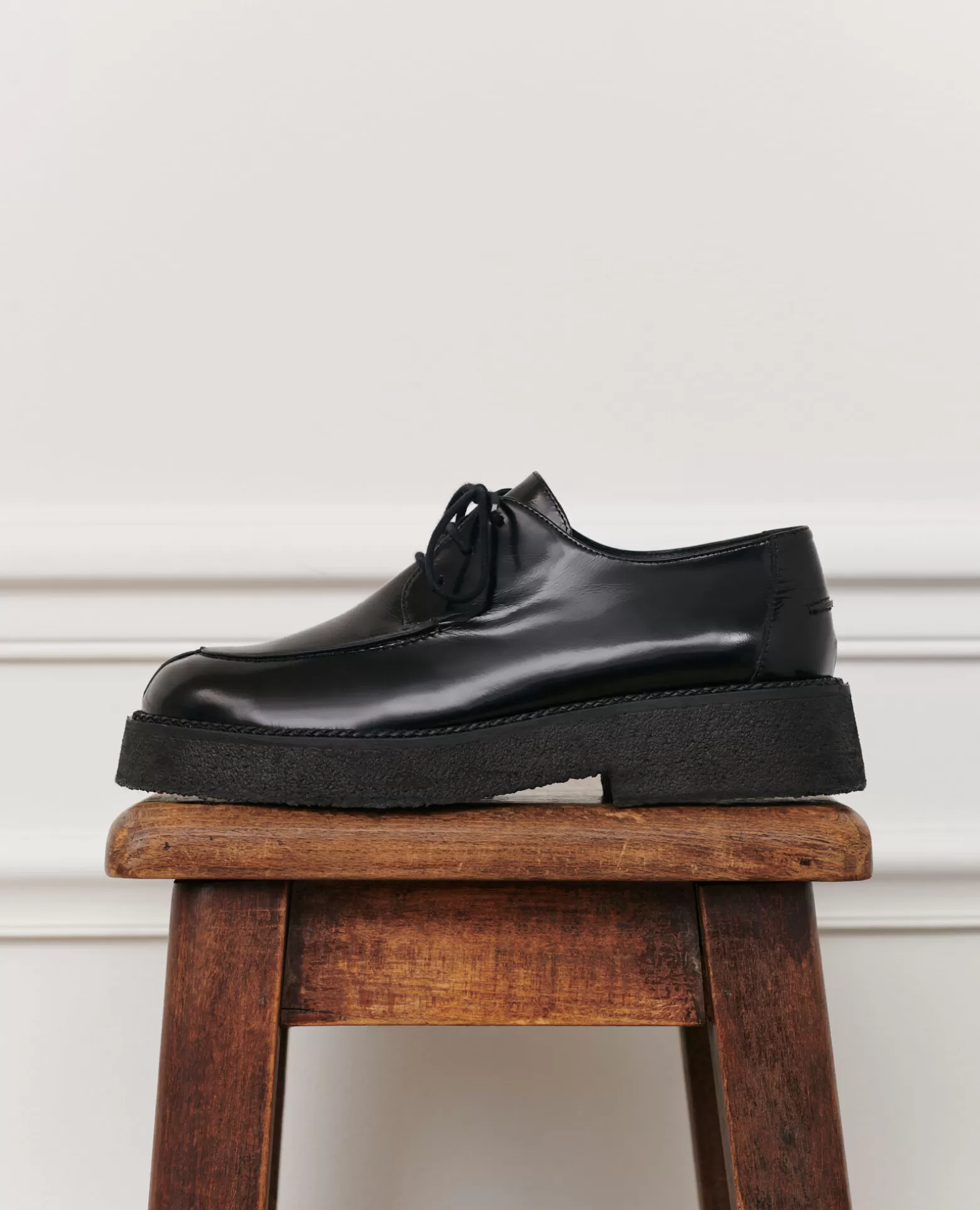 Chaussures | Comptoir des Cotonniers Derbies En Cuir Brillant 4216 Black_Beauty