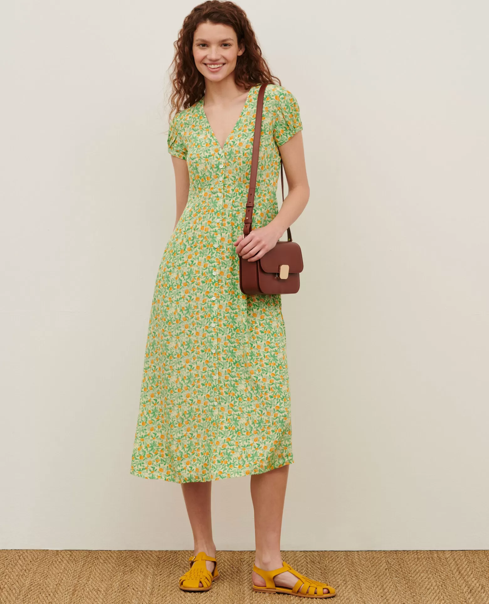 Robes | Comptoir des Cotonniers Ludivine - Robe Longue 0420 Zest Yellow