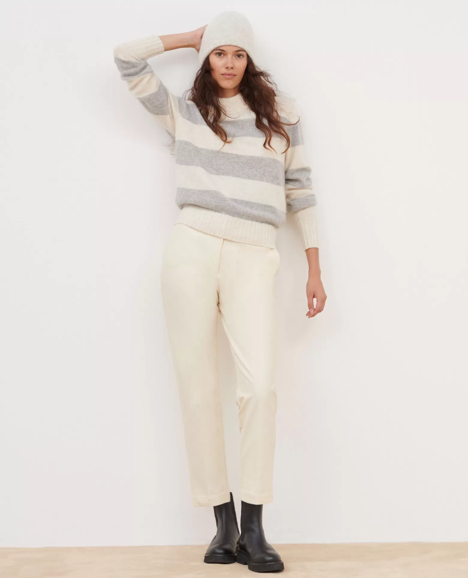 Pantalons | Comptoir des Cotonniers Marguerite - Pantalon Cigarette 4142 Ecru