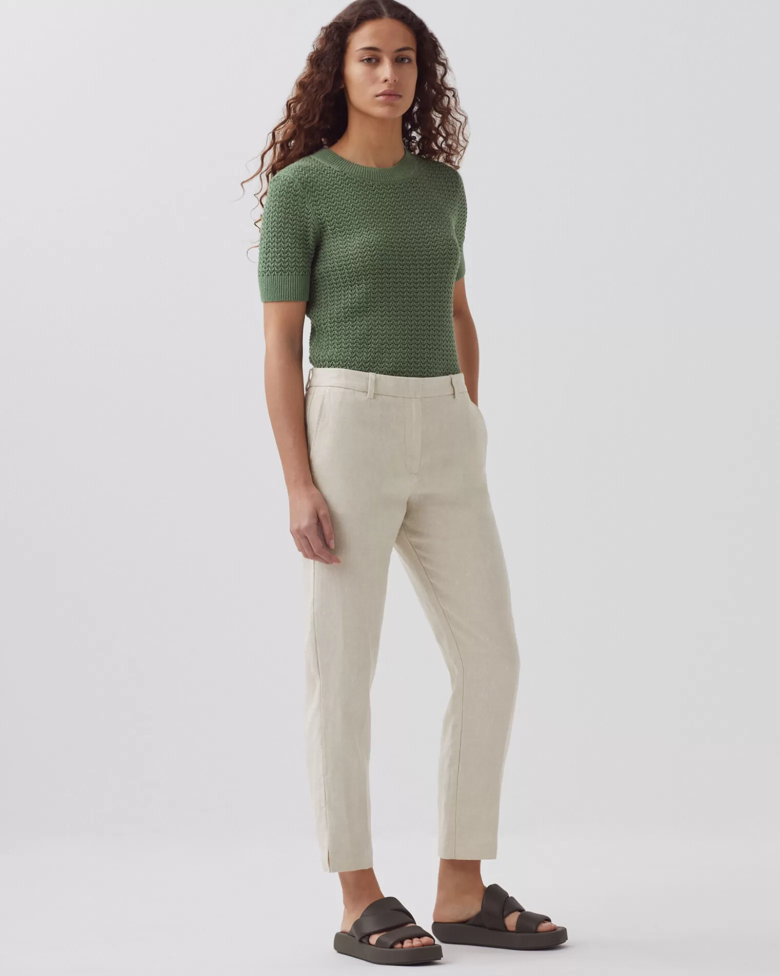 Pantalons | Comptoir des Cotonniers Marguerite - Pantalon Cigarette 0310 Beige Natural