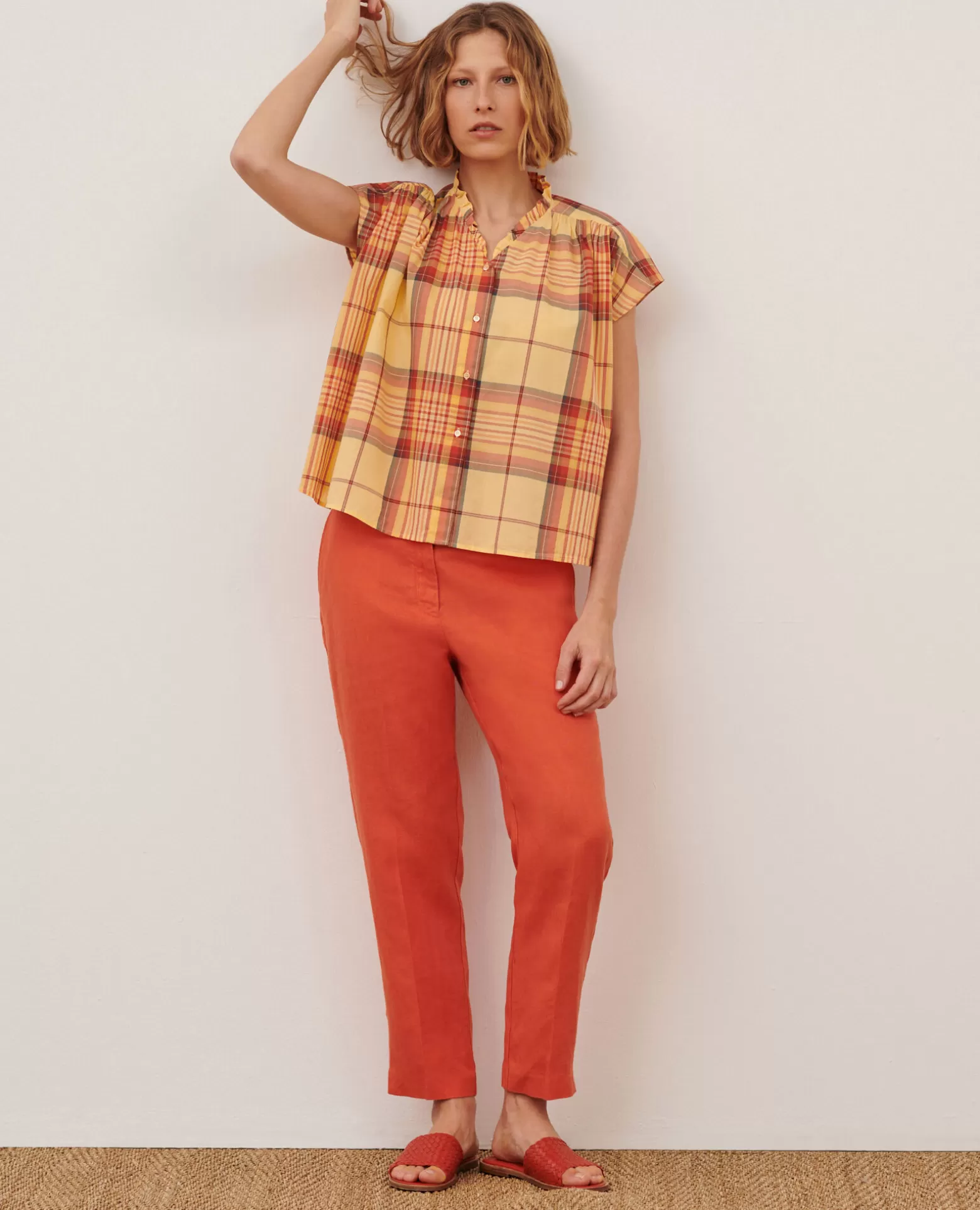 Pantalons | Comptoir des Cotonniers Marguerite - Pantalon Cigarette 0250 Tiger Lily Orange