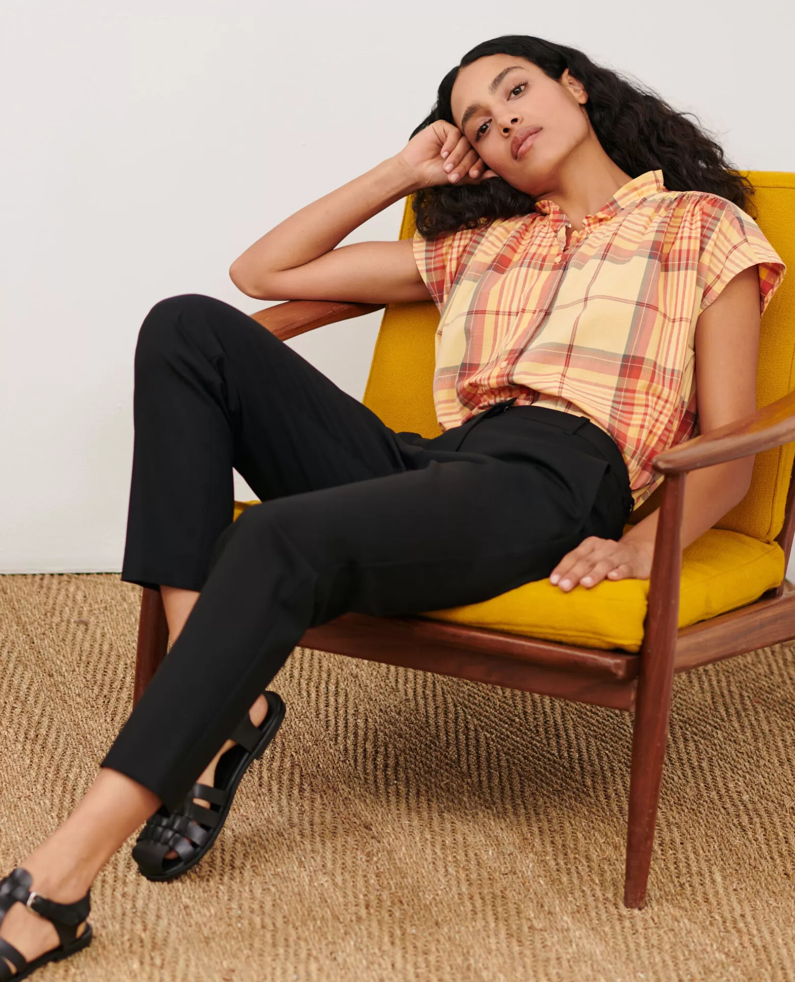 Pantalons | Comptoir des Cotonniers Marguerite - Pantalon Cigarette 7016C 09 Black