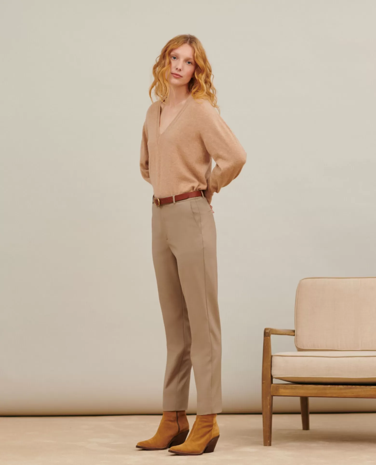 Pantalons | Comptoir des Cotonniers Marguerite - Pantalon Cigarette 0311 Beige