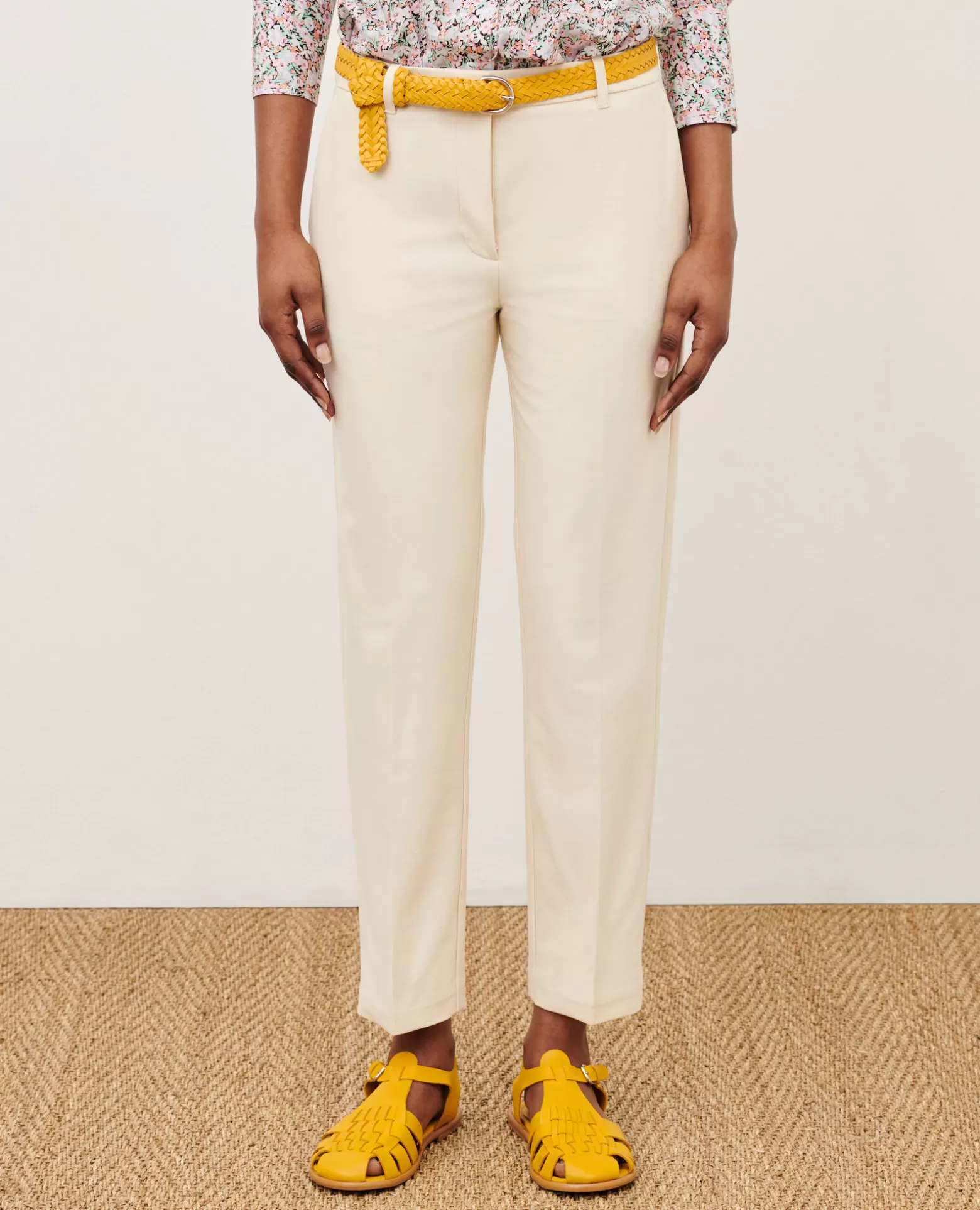 Pantalons | Comptoir des Cotonniers Marguerite - Pantalon Cigarette 4142 Ecru