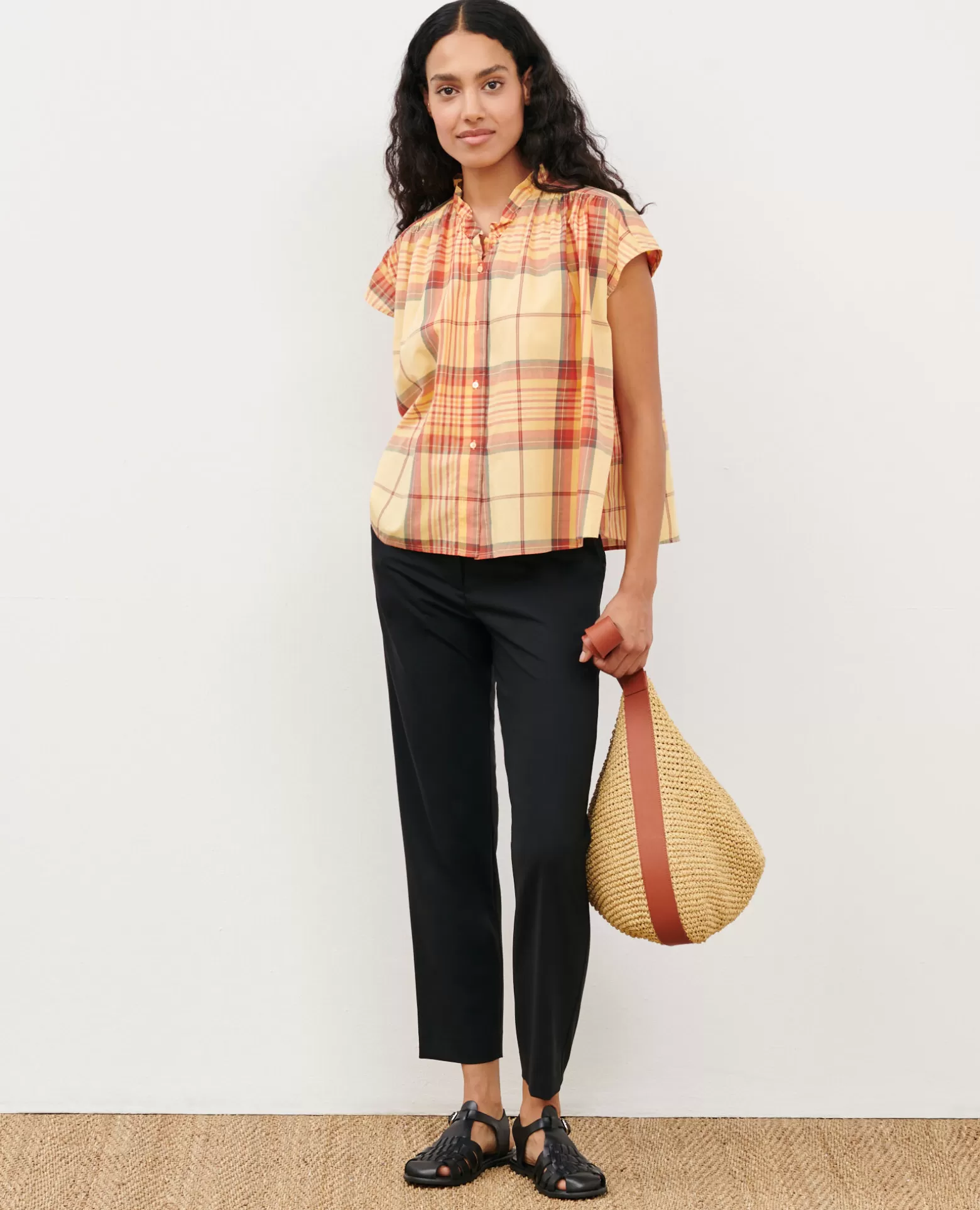 Pantalons | Comptoir des Cotonniers Marguerite - Pantalon Cigarette 7016C 09 Black