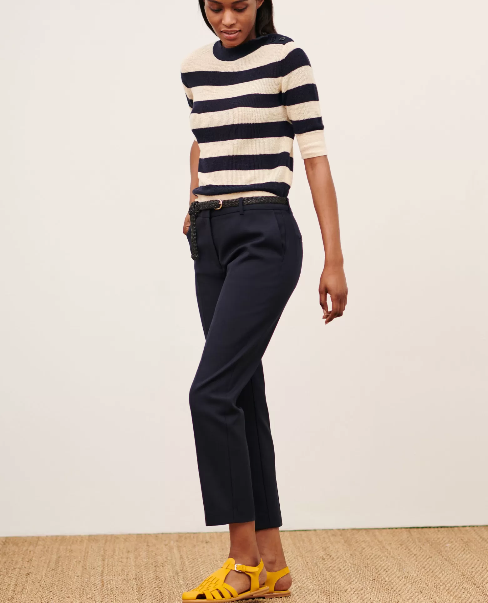 Pantalons | Comptoir des Cotonniers Marguerite - Pantalon Cigarette Night Sky