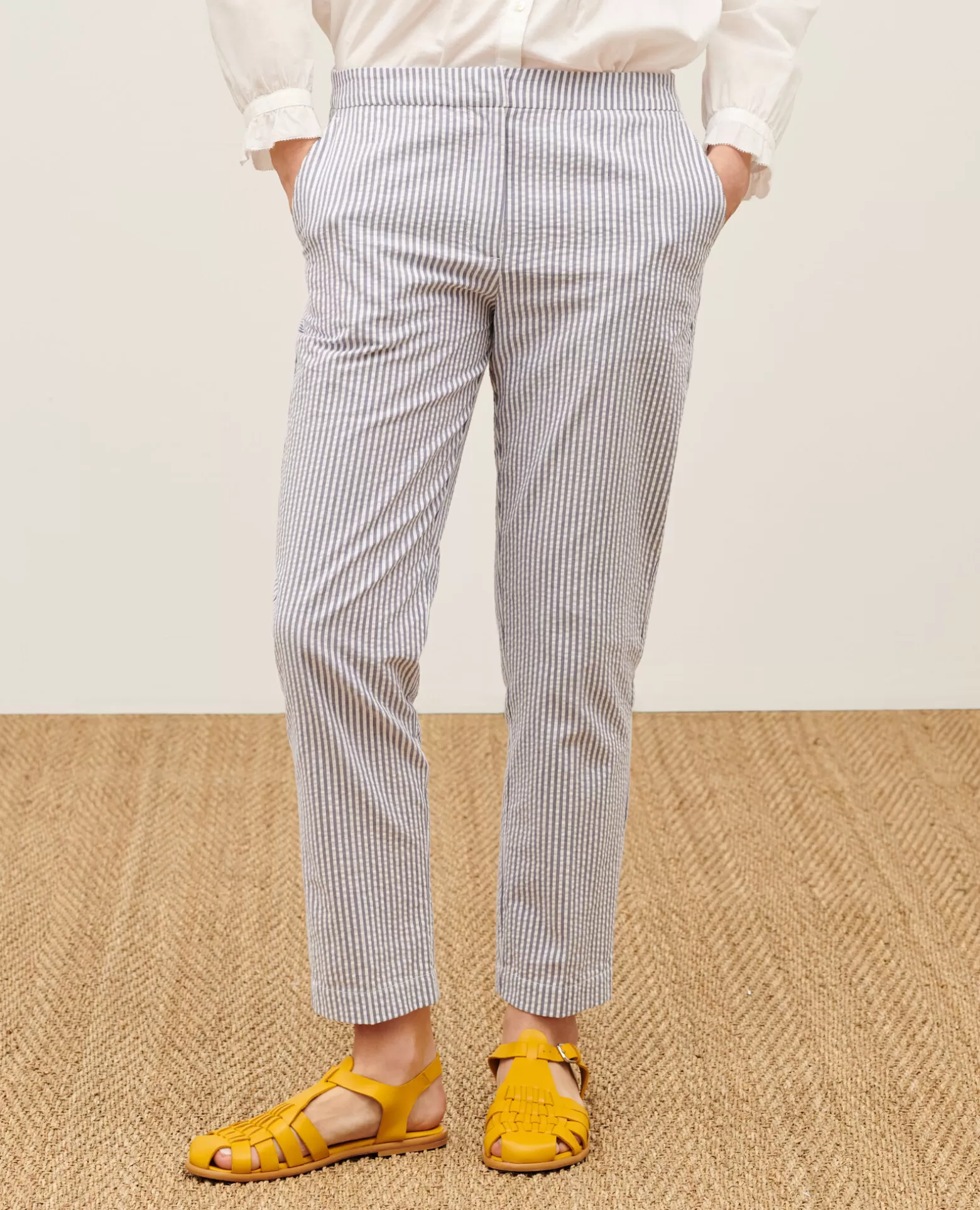 Pantalons | Comptoir des Cotonniers Marguerite - Pantalon Cigarette Str Navy