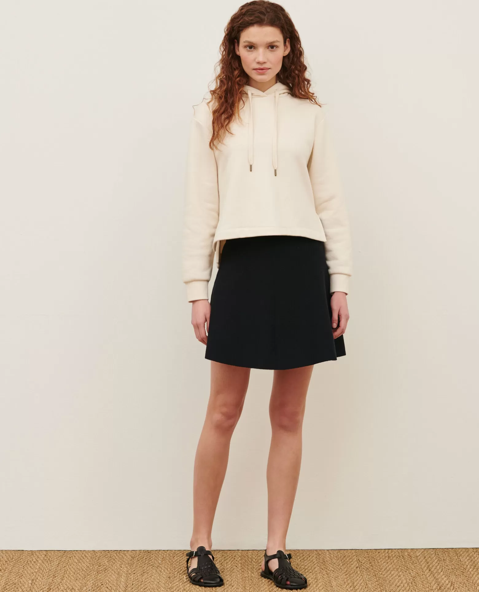 Jupes & Shorts | Comptoir des Cotonniers Mini Jupe En Laine 8891 09 Black