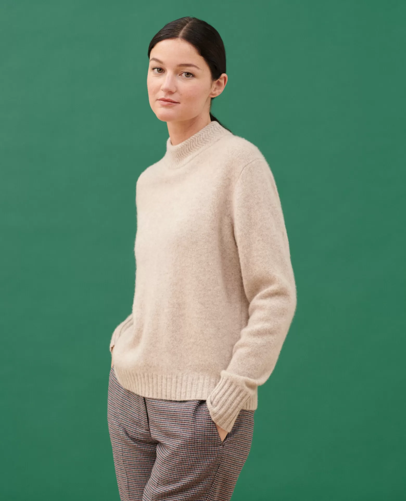 Maille | Comptoir des Cotonniers Pull Col Montant En Cachemire 8810 02 Lightgray