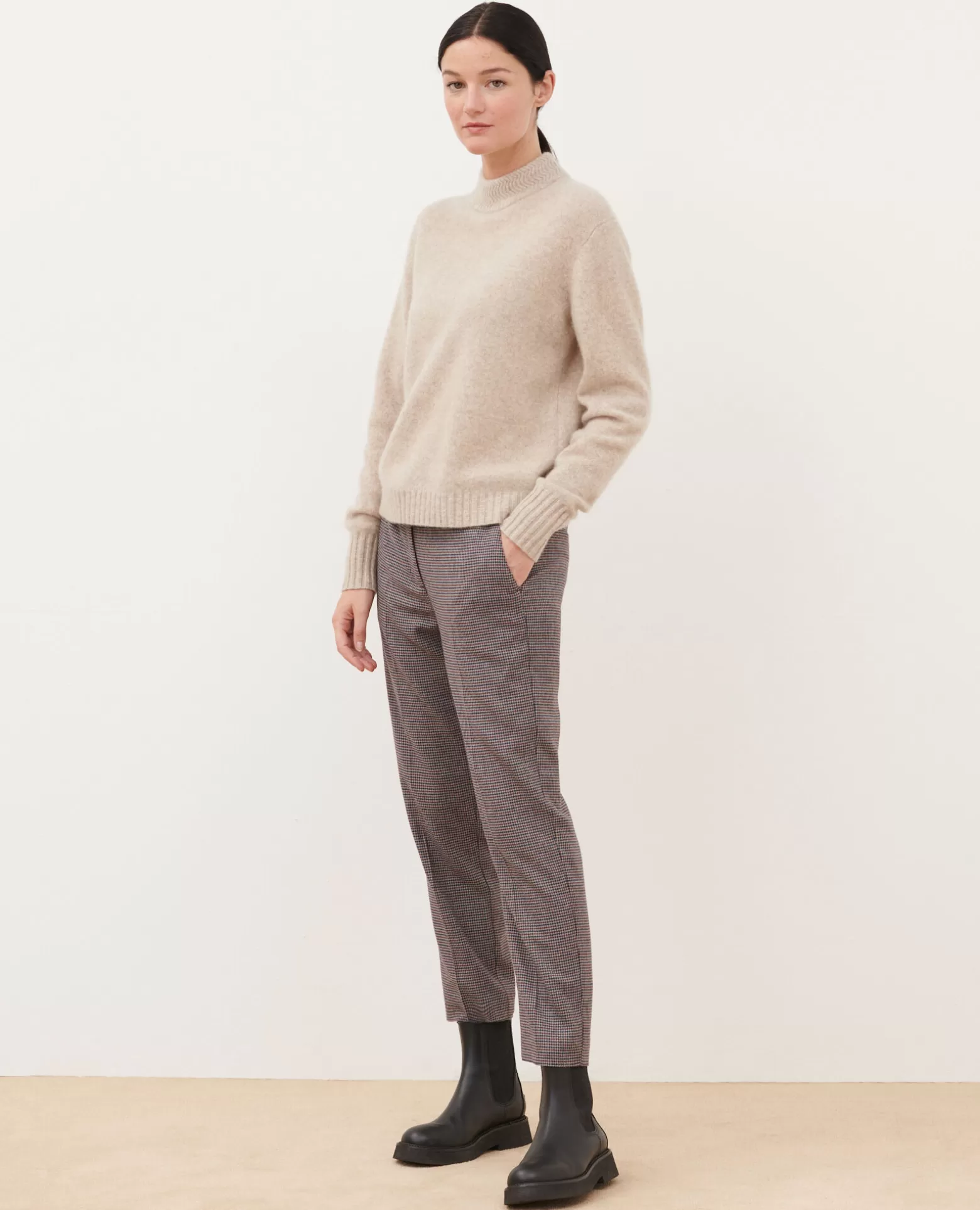Maille | Comptoir des Cotonniers Pull Col Montant En Cachemire 8810 02 Lightgray