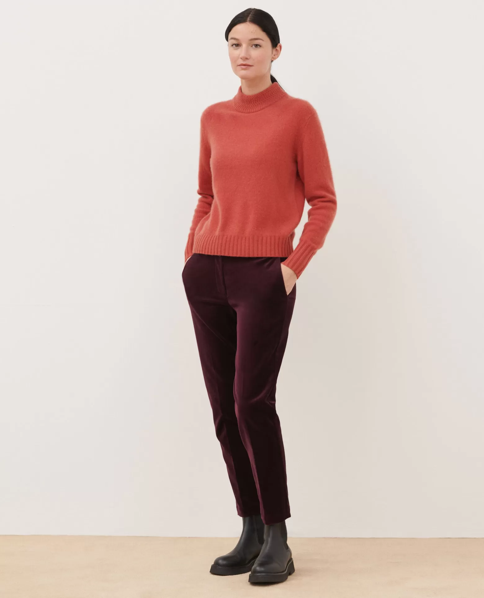 Maille | Comptoir des Cotonniers Pull Col Montant En Cachemire 8830 16 Red