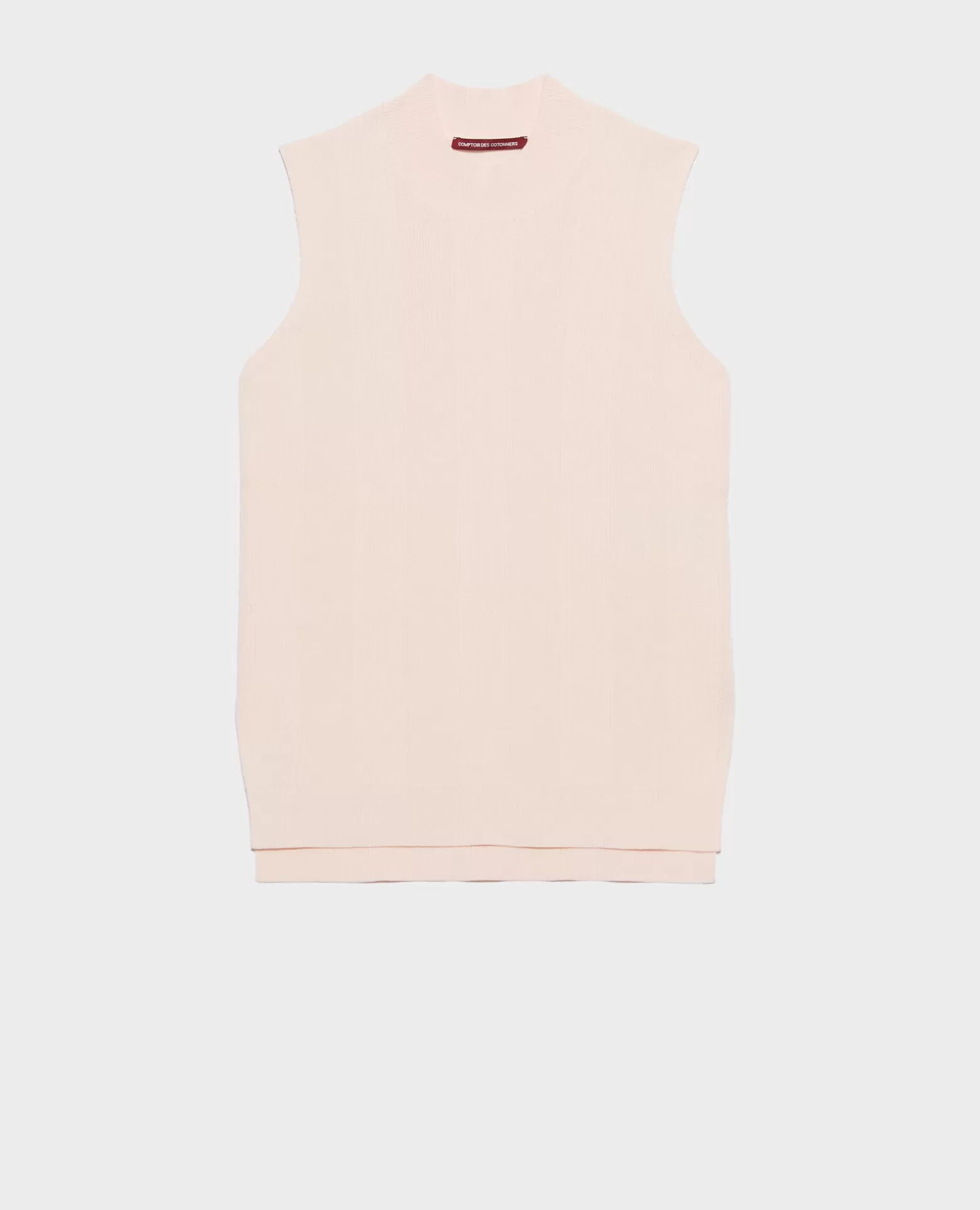 Maille | Comptoir des Cotonniers Pull Debardeur En Coton 0100 Pink Marshmallow