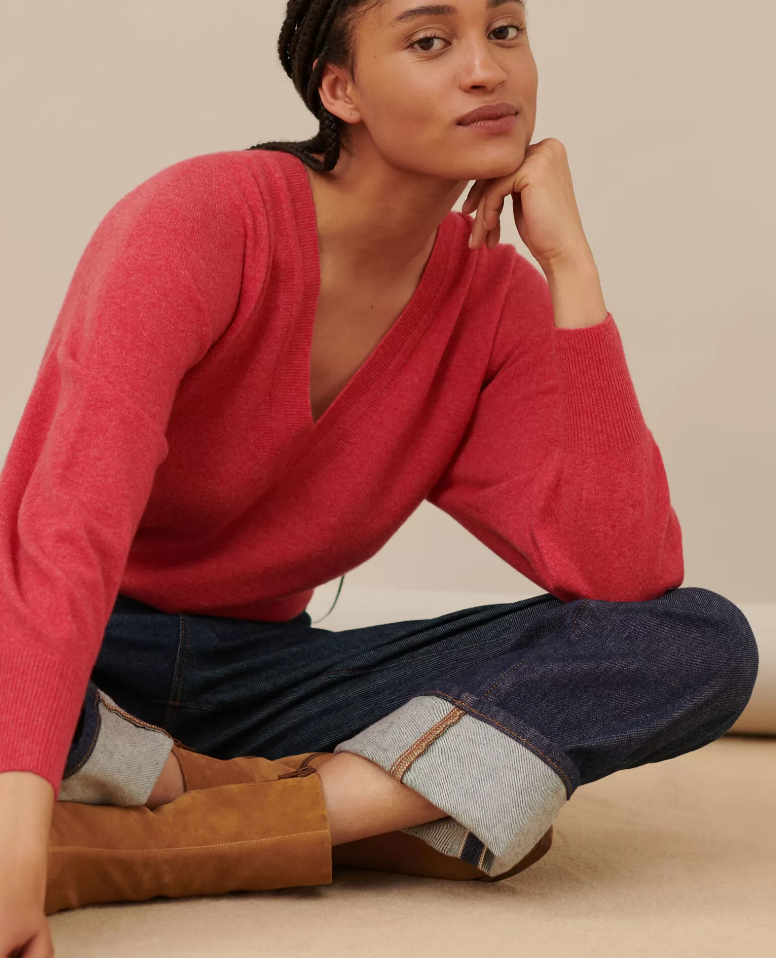 Maille | Comptoir des Cotonniers Pull En Cachemire 8899 12 Pink