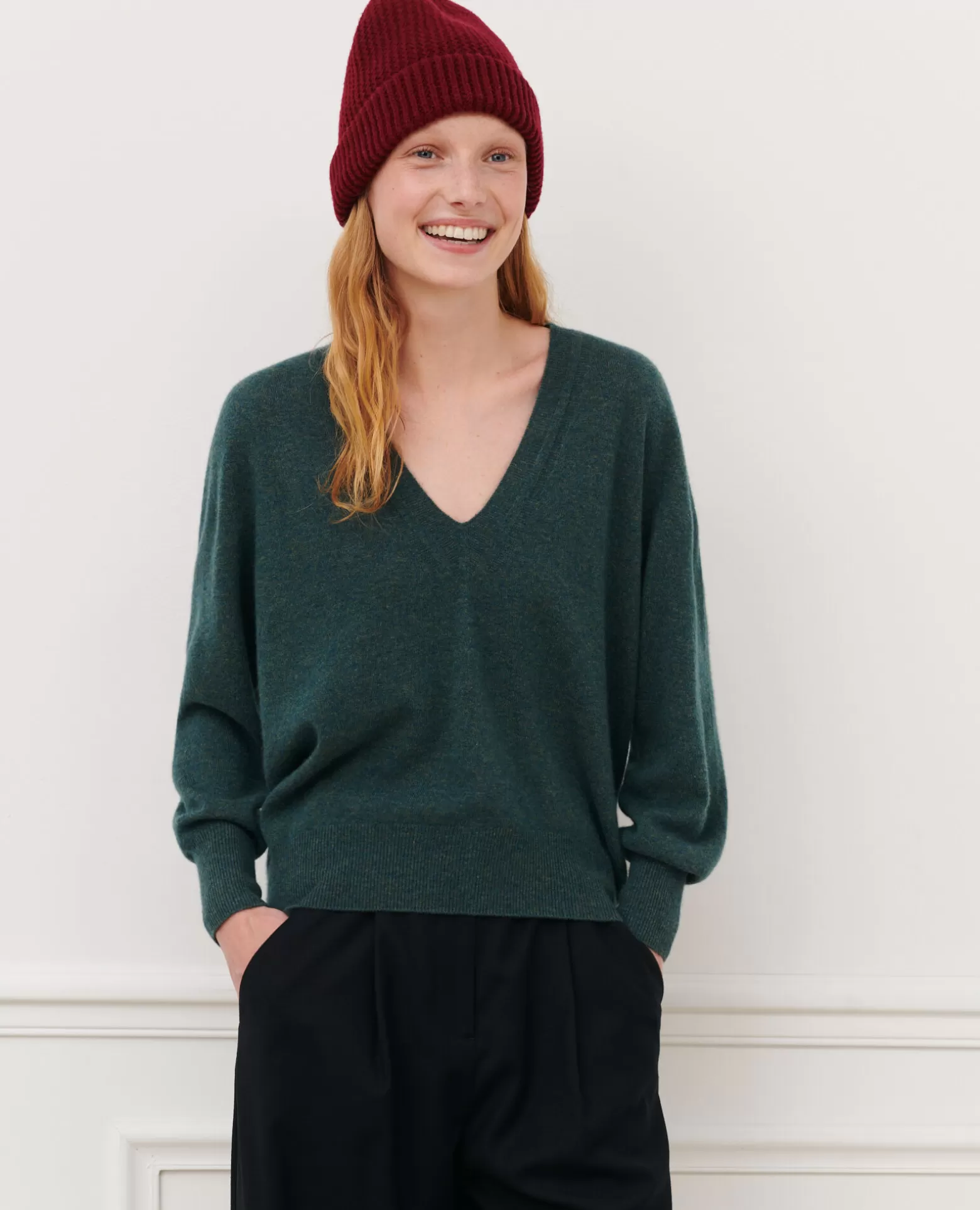 Maille | Comptoir des Cotonniers Pull En Cachemire 8817 58 Darkgreen