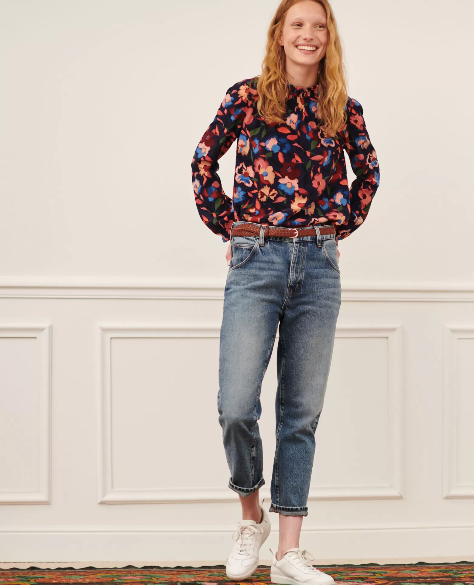 Jeans | Comptoir des Cotonniers Rita - Slouchy - Jean Ample En Coton Vintage Mid Wash