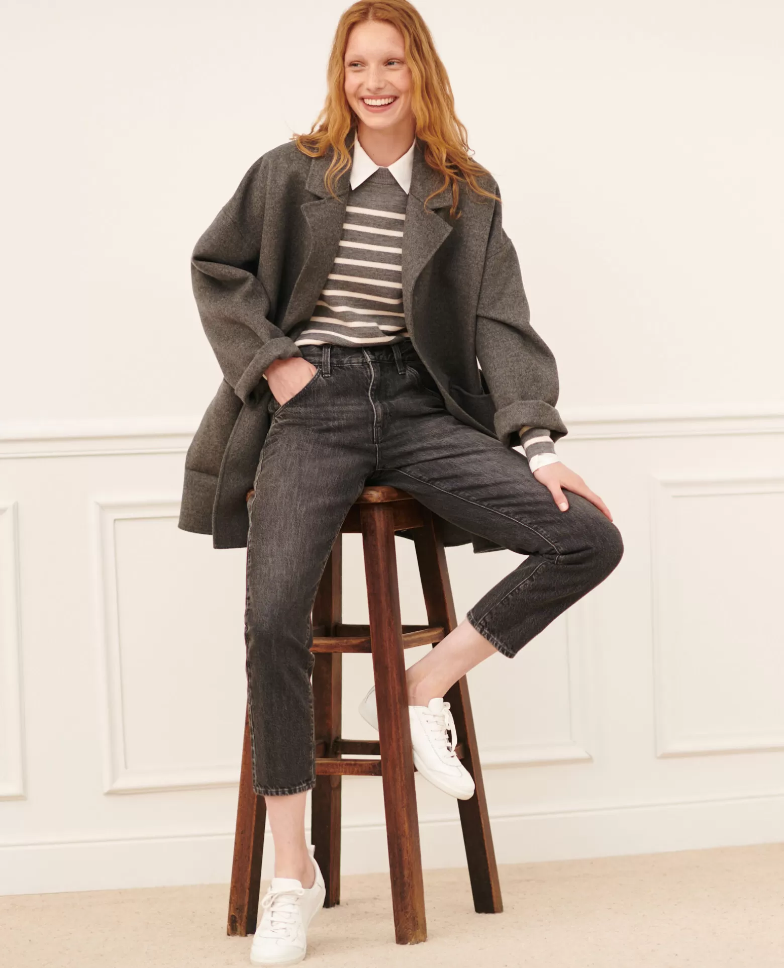 Jeans | Comptoir des Cotonniers Rita - Slouchy - Jean Ample En Coton Vintage Grey