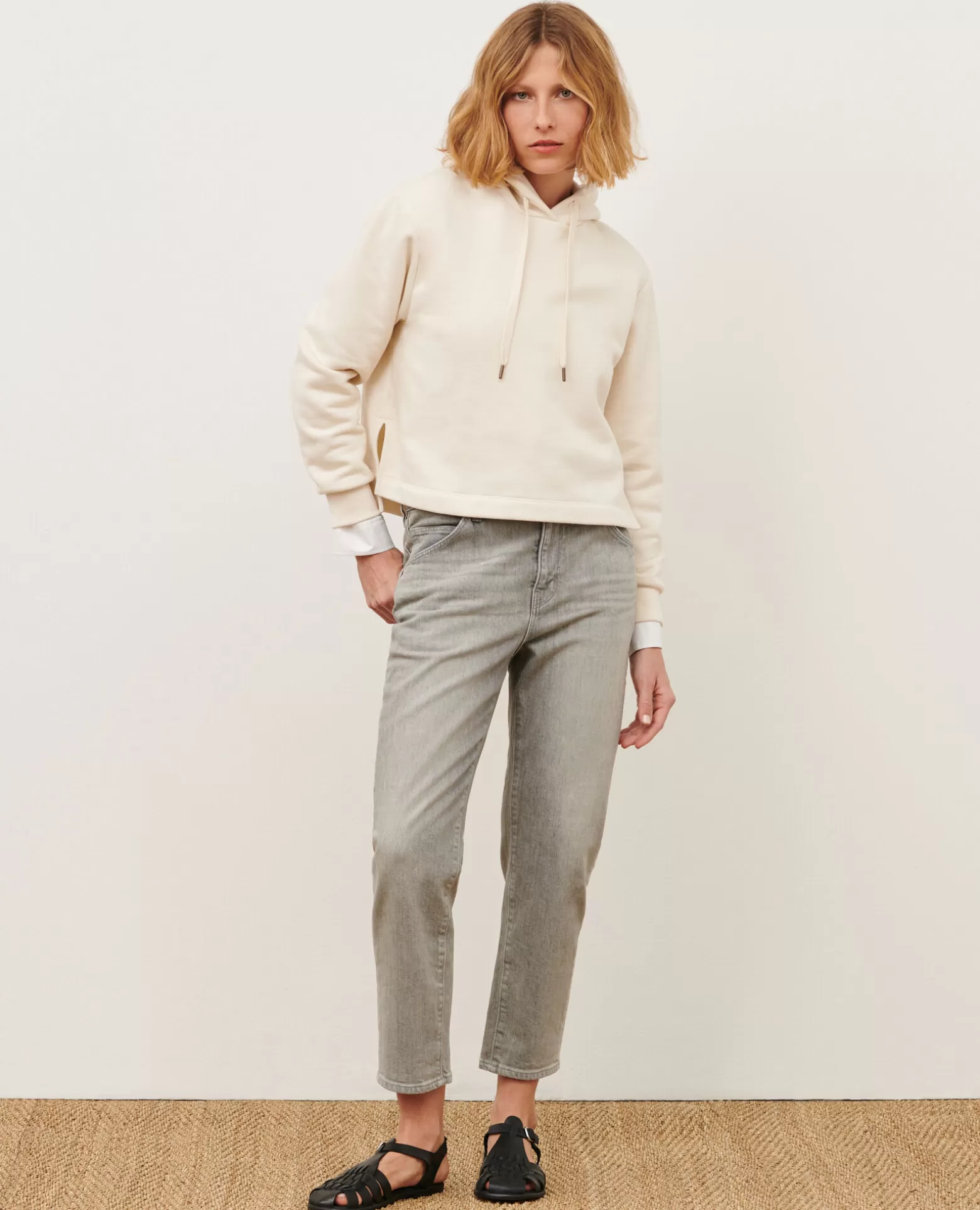 Jeans | Comptoir des Cotonniers Rita - Slouchy - Jean Ample En Coton 110 Denim Grey