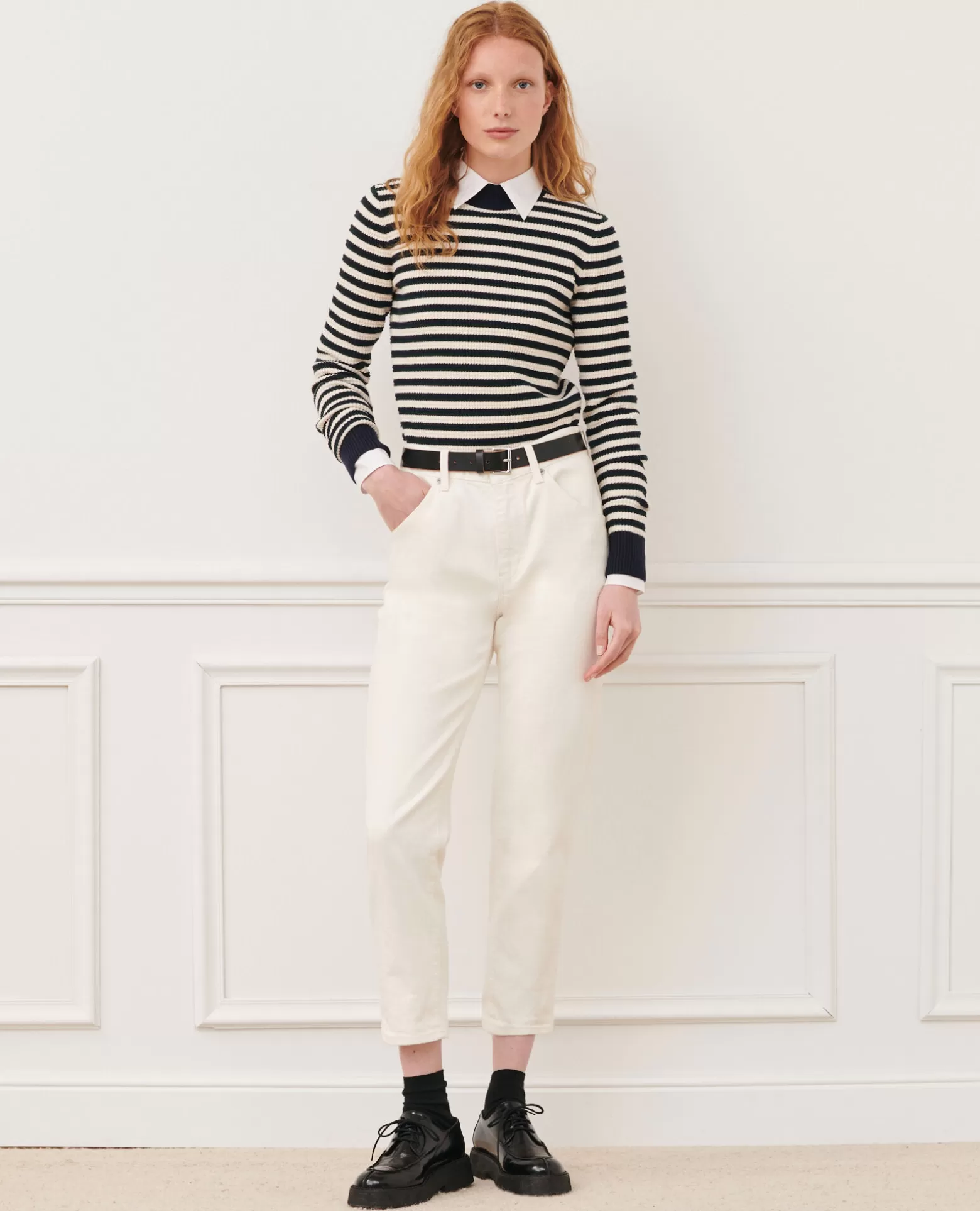 Jeans | Comptoir des Cotonniers Rita - Slouchy - Jean Ample En Coton 7209C 108 Denim White