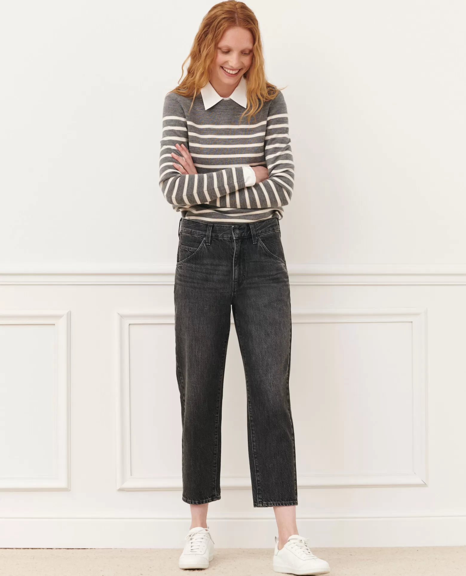 Jeans | Comptoir des Cotonniers Rita - Slouchy - Jean Ample En Coton Vintage Grey