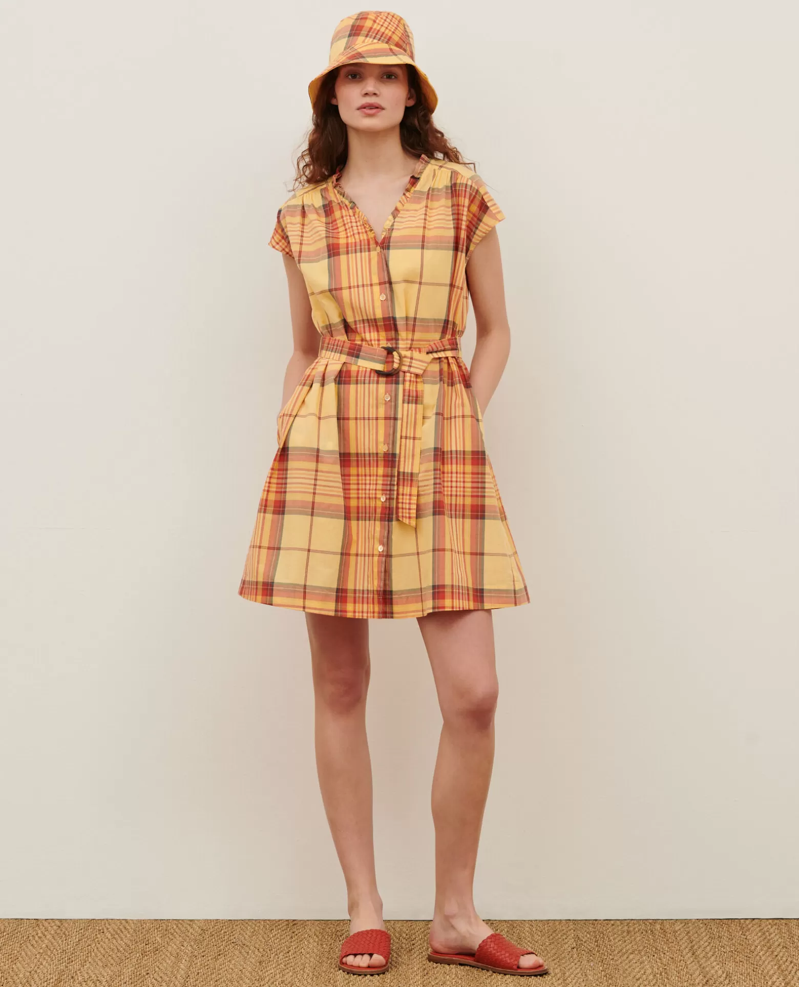 Robes | Comptoir des Cotonniers Robe Chemise En Coton 0241 Orange