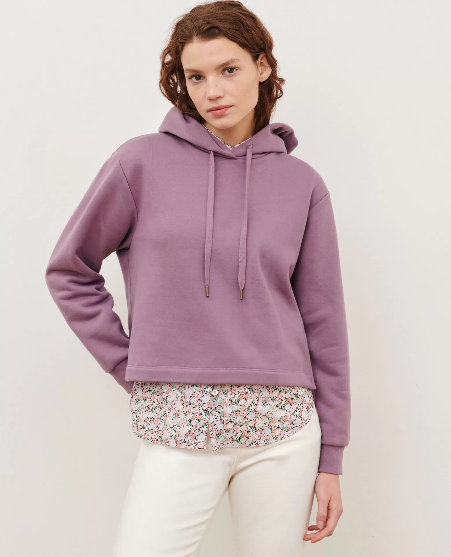 Maille | Comptoir des Cotonniers Sweatshirt A Capuche 0780 Very Grape