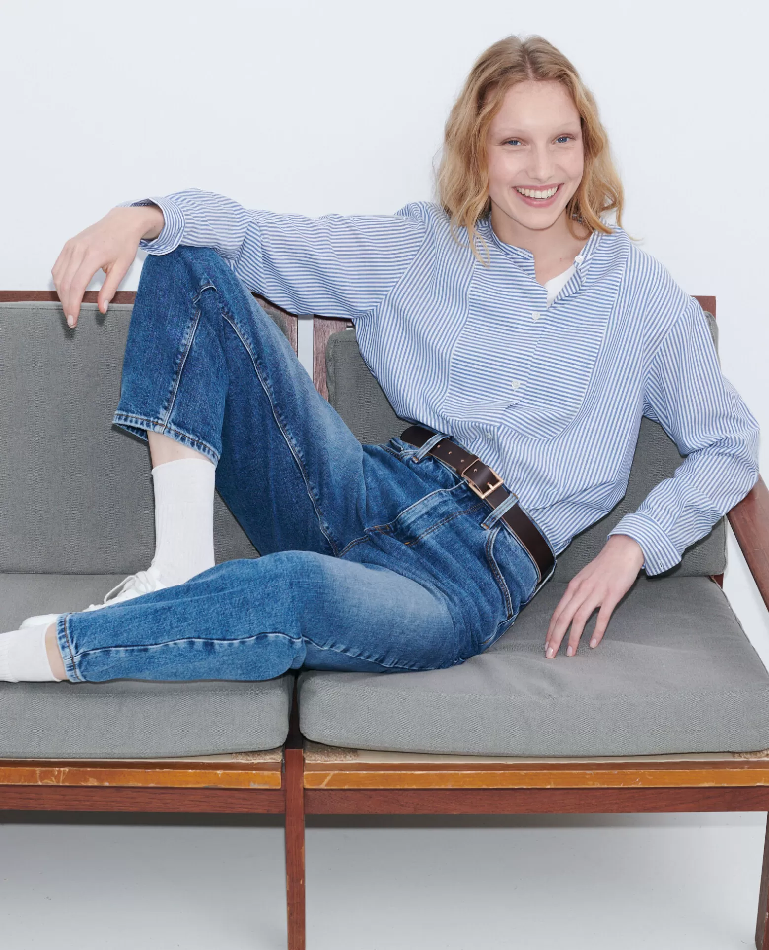 Jeans | Comptoir des Cotonniers Sydonie - Balloon - Jean 7/8E En Coton 7208C 107 Denim Blue