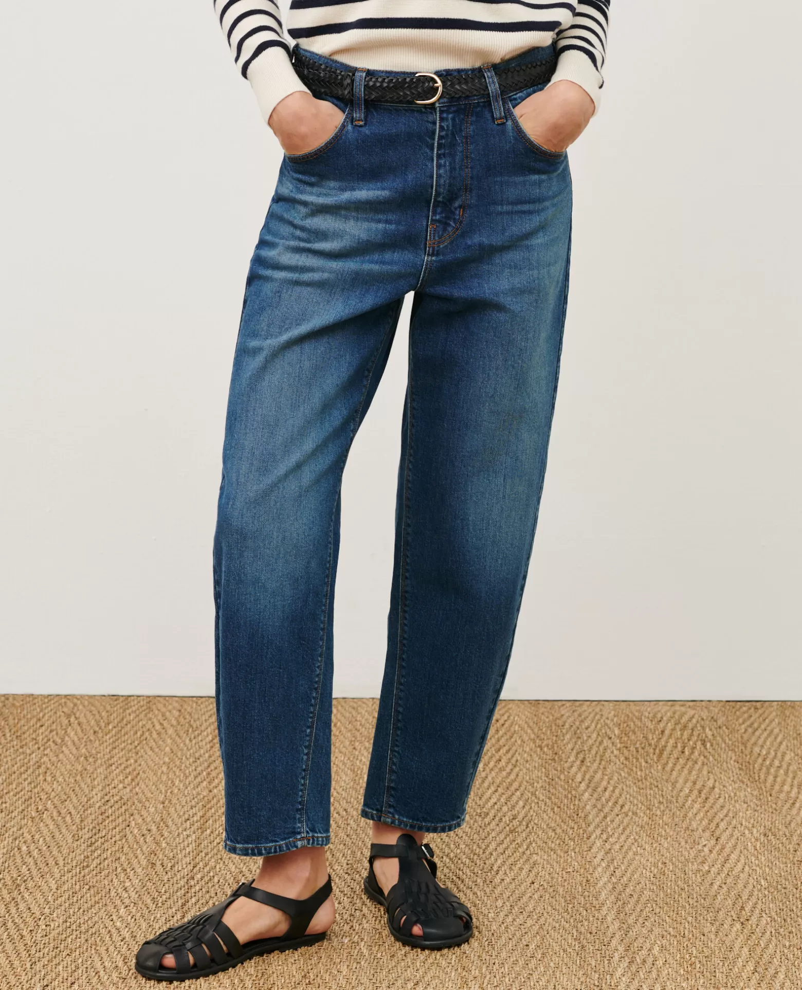 Jeans | Comptoir des Cotonniers Sydonie - Balloon - Jean 7/8E En Coton 8888 64 Blue