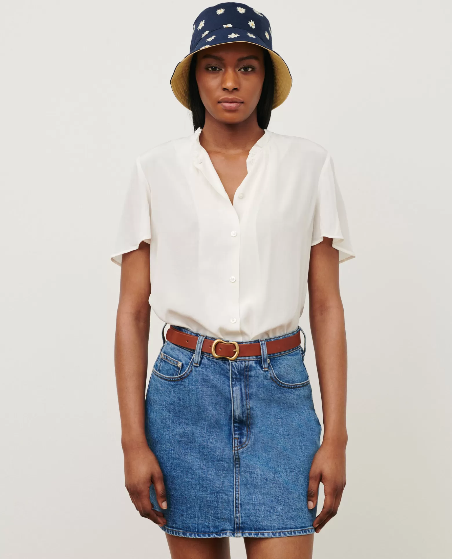Blouses & Chemises | Comptoir des Cotonniers Top A Manches Courtes 0007 White