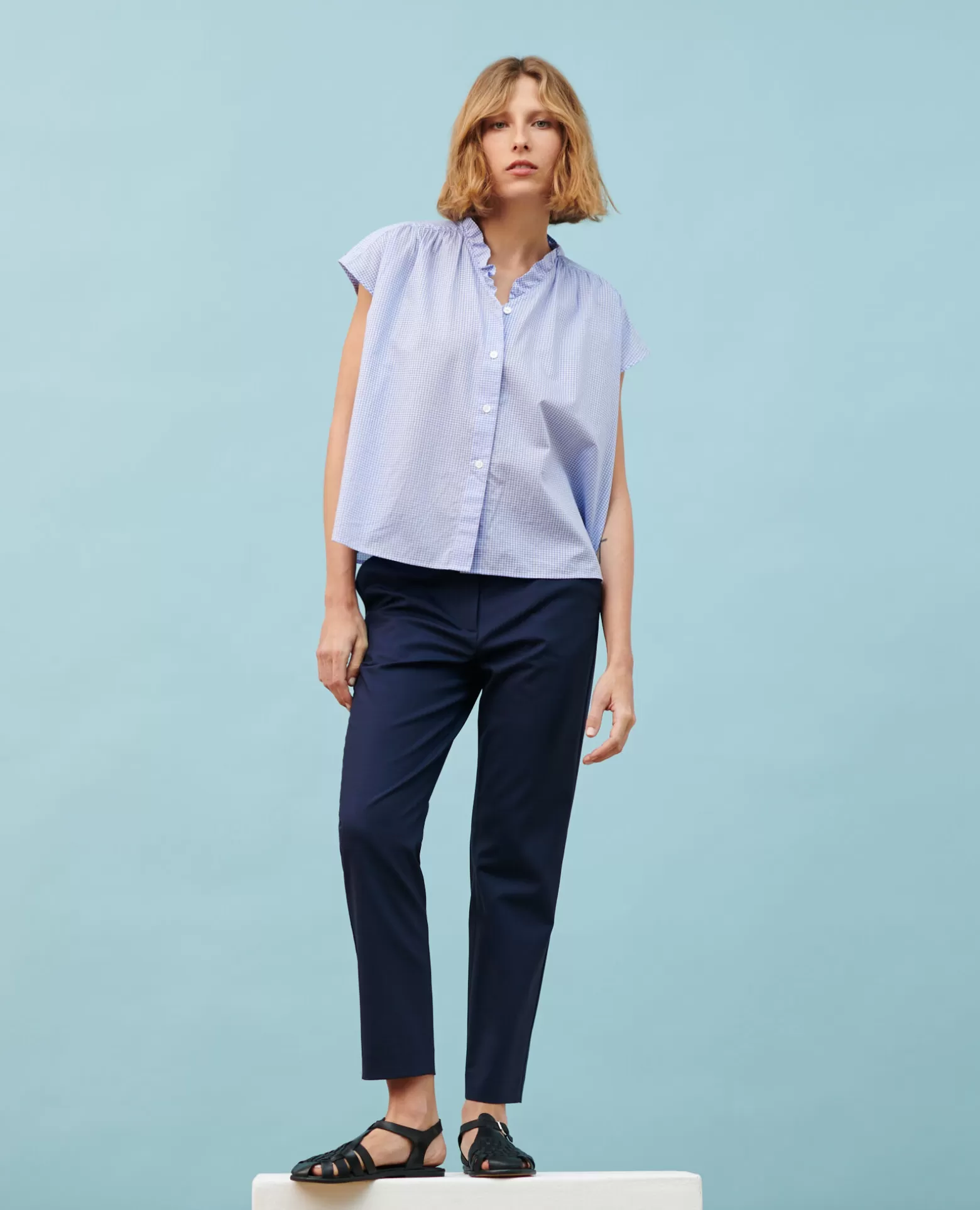 Blouses & Chemises | Comptoir des Cotonniers Top De Coton 7044 90_Vichy