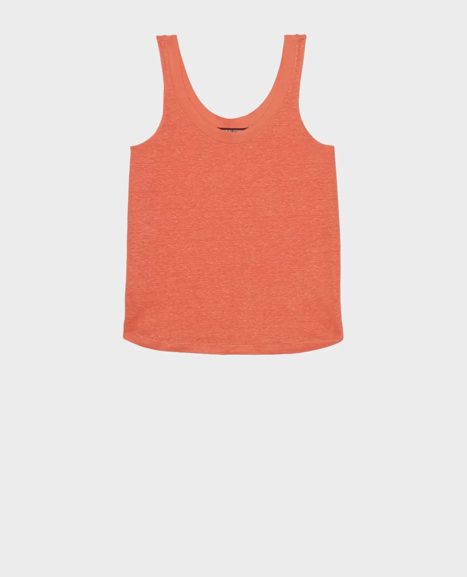 Tops | Comptoir des Cotonniers T-Shirt En Lin 21 Light Orange