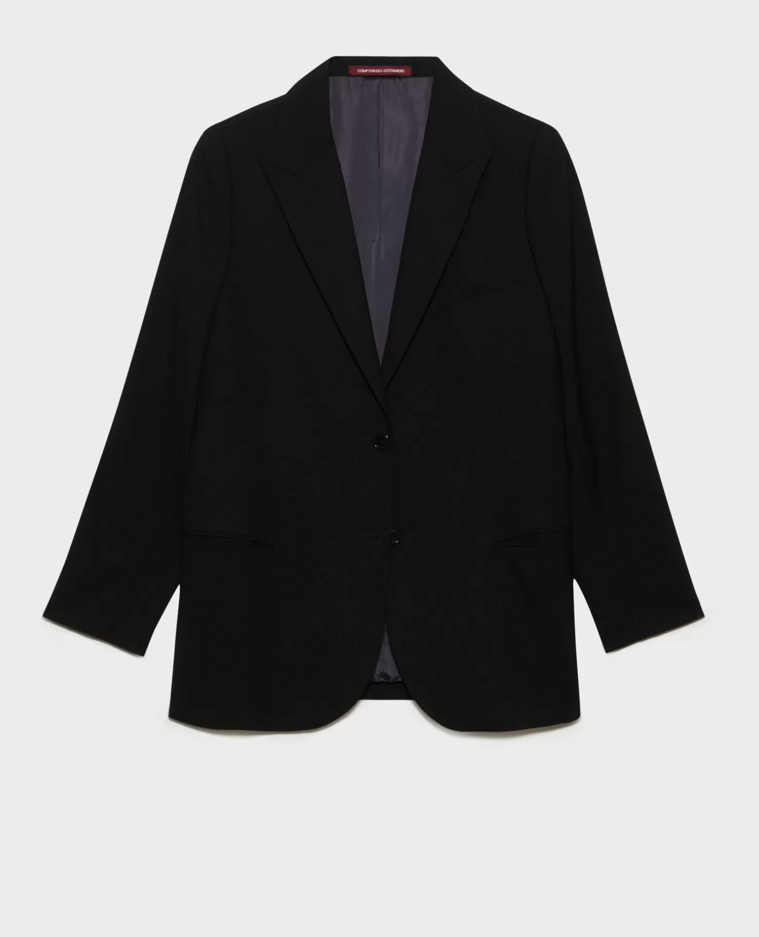 Vestes & Trenchs | Comptoir des Cotonniers Veste De Blazer En Laine 4216 Black_Beauty