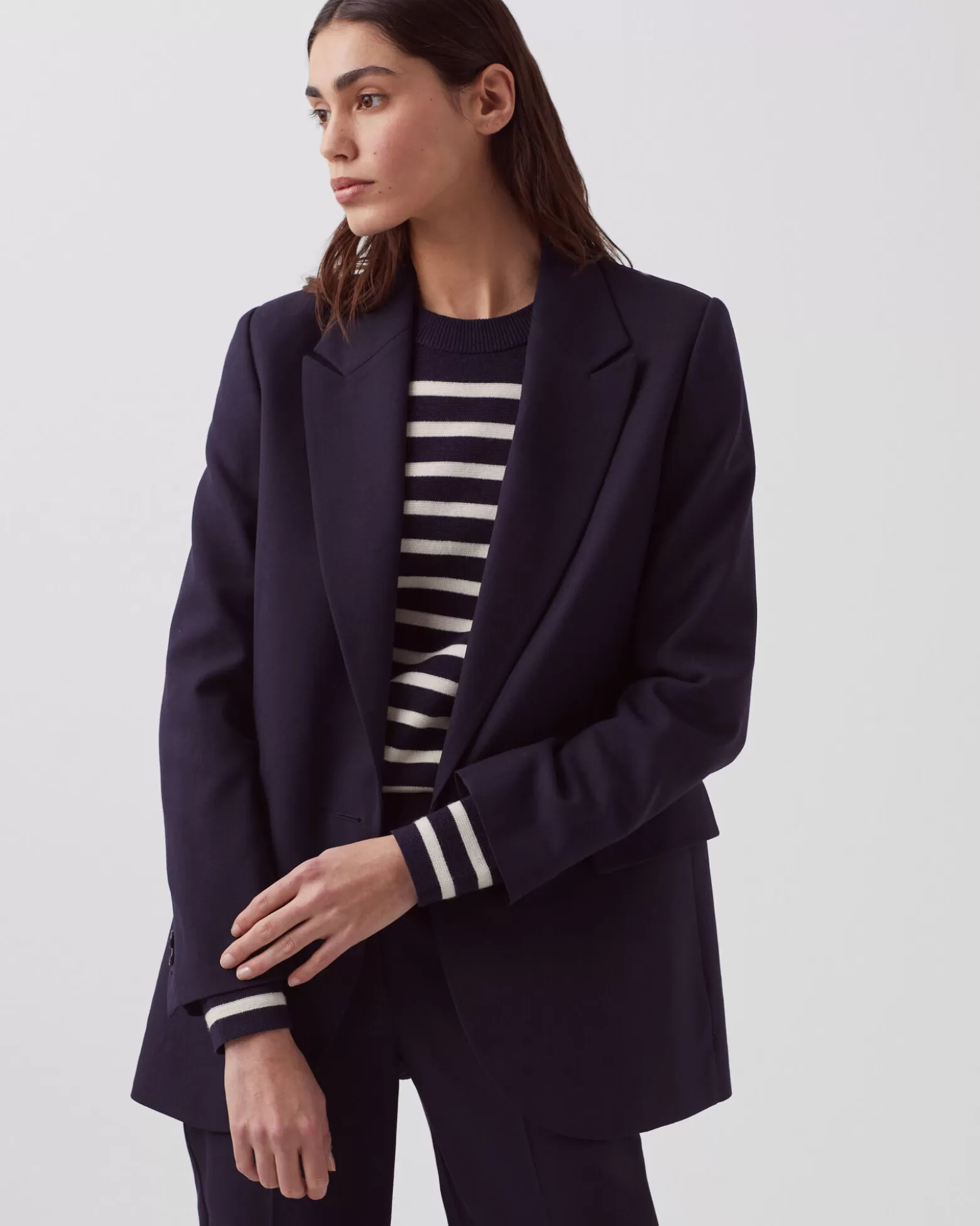 Vestes & Trenchs | Comptoir des Cotonniers Veste En Laine 7012C 69 Navy
